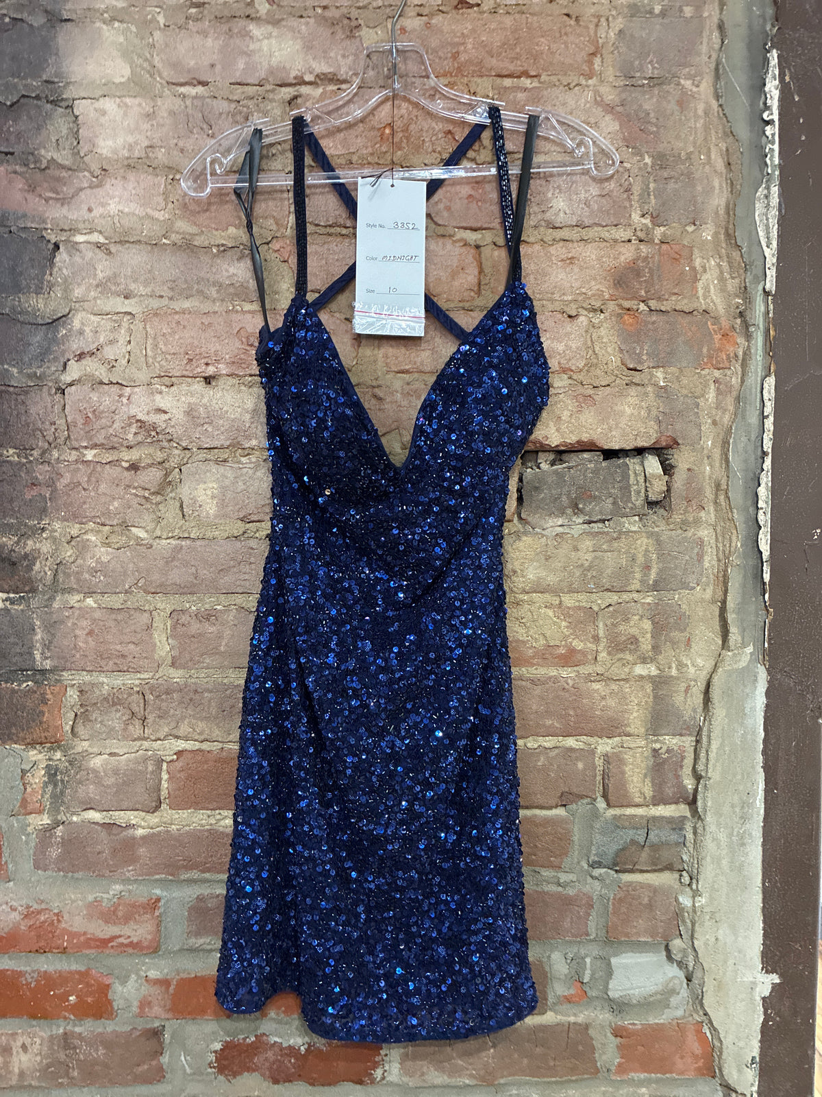 navy blue sparkly dress short Primavera Sequin Gown – Six Sisters Boutique-NULU 100% Polyester SIZING Saege Lace Midi Dress DRESS-OBSESSED Dress Size:2XL