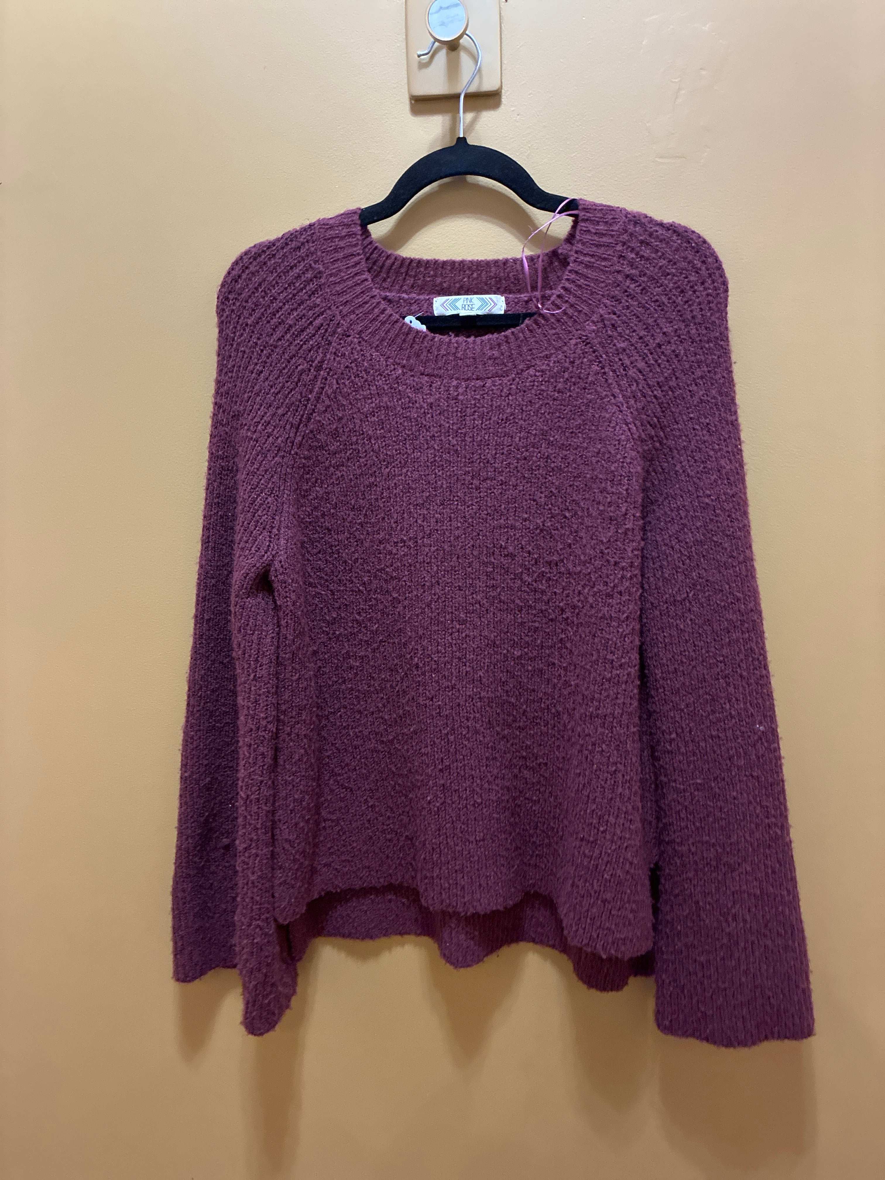 Pink Rose Merlot Sweater