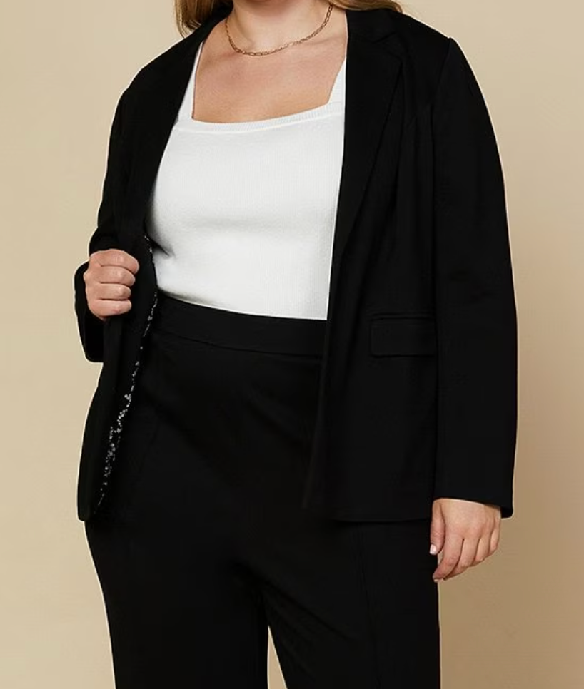 Black Velvet Blazer Six Sisters Boutique NULU