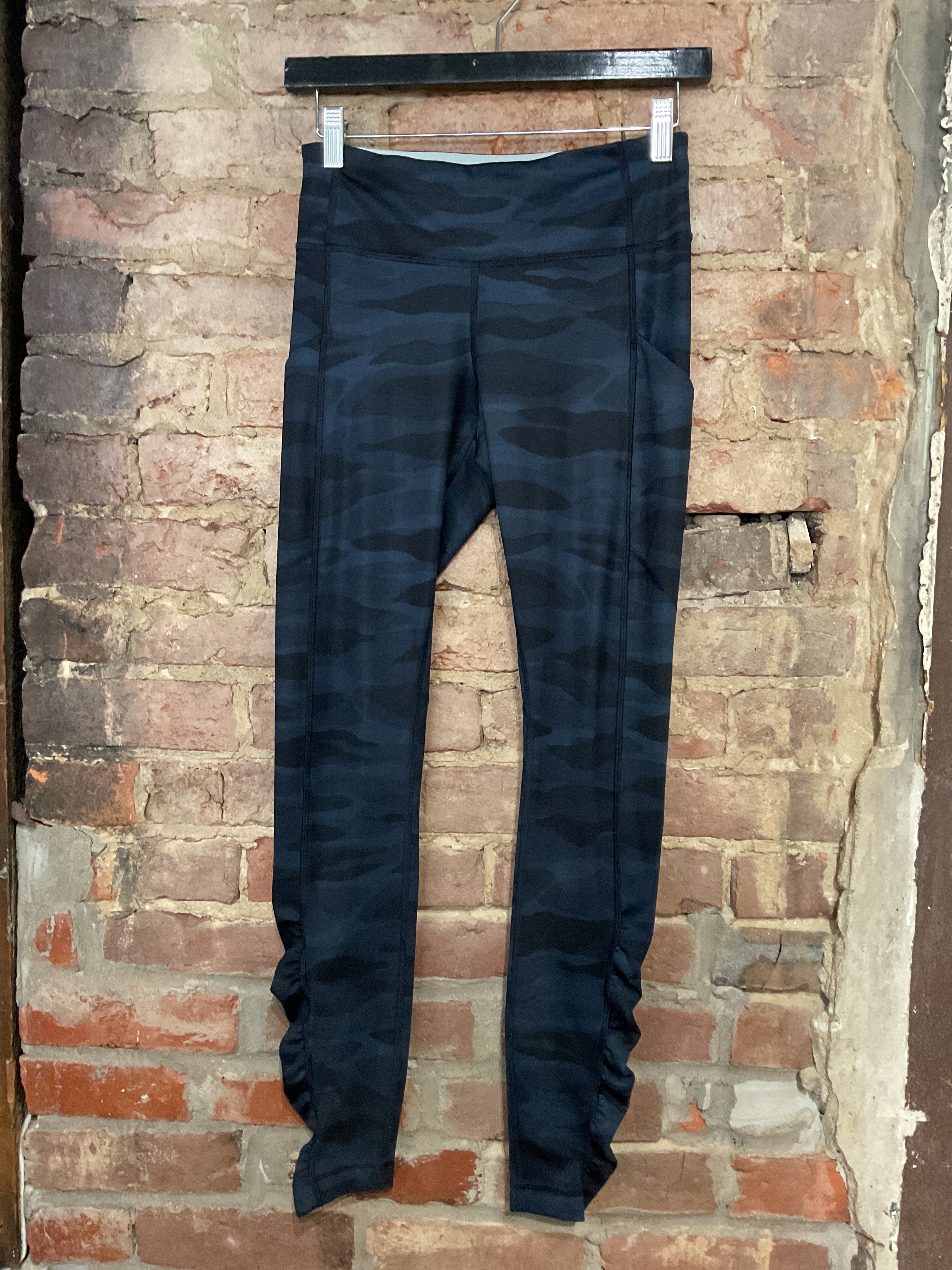 Navy Blue and Black Tiger Striped Lulu Leggings