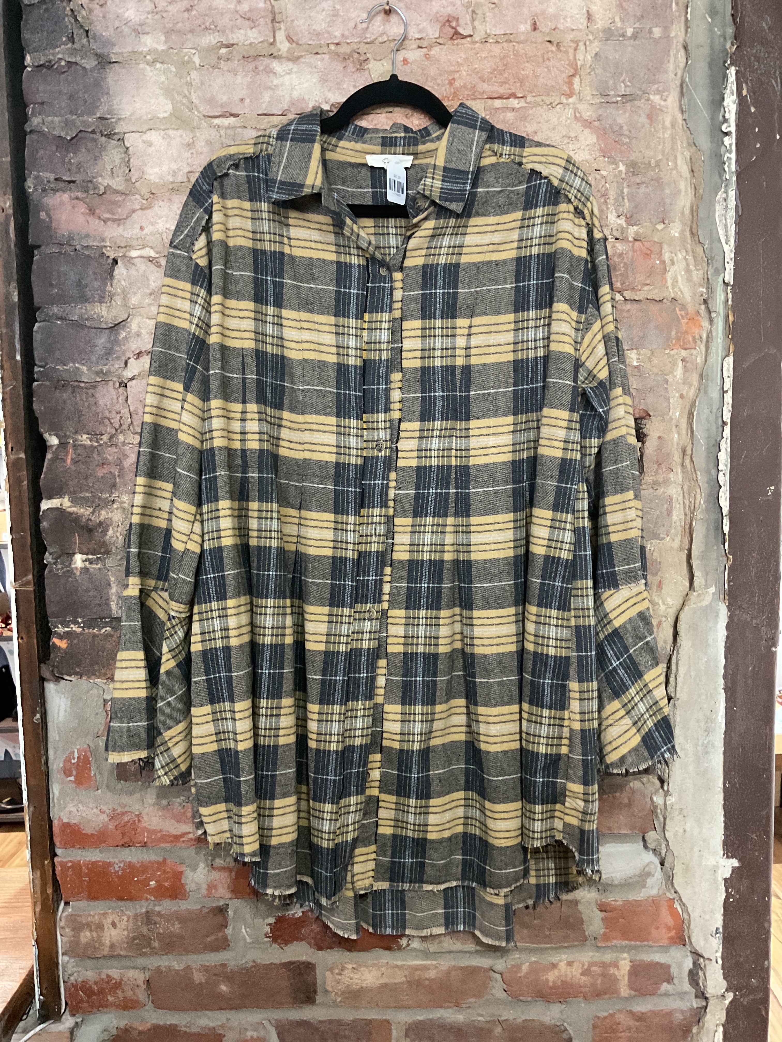 Yellow & Grey Tunic Dress