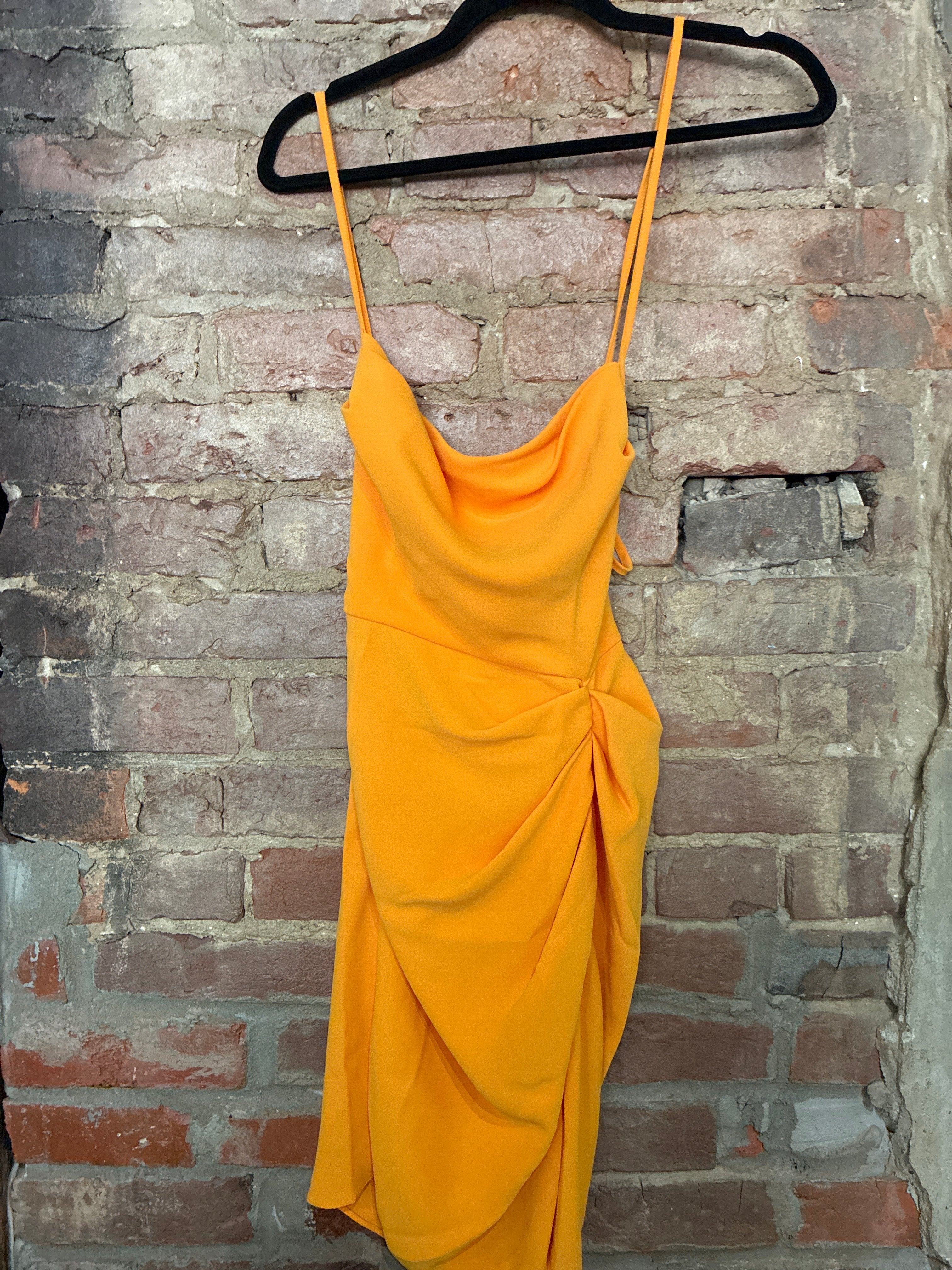 Amanda Uprichard Tangerine Ruched Mini XS