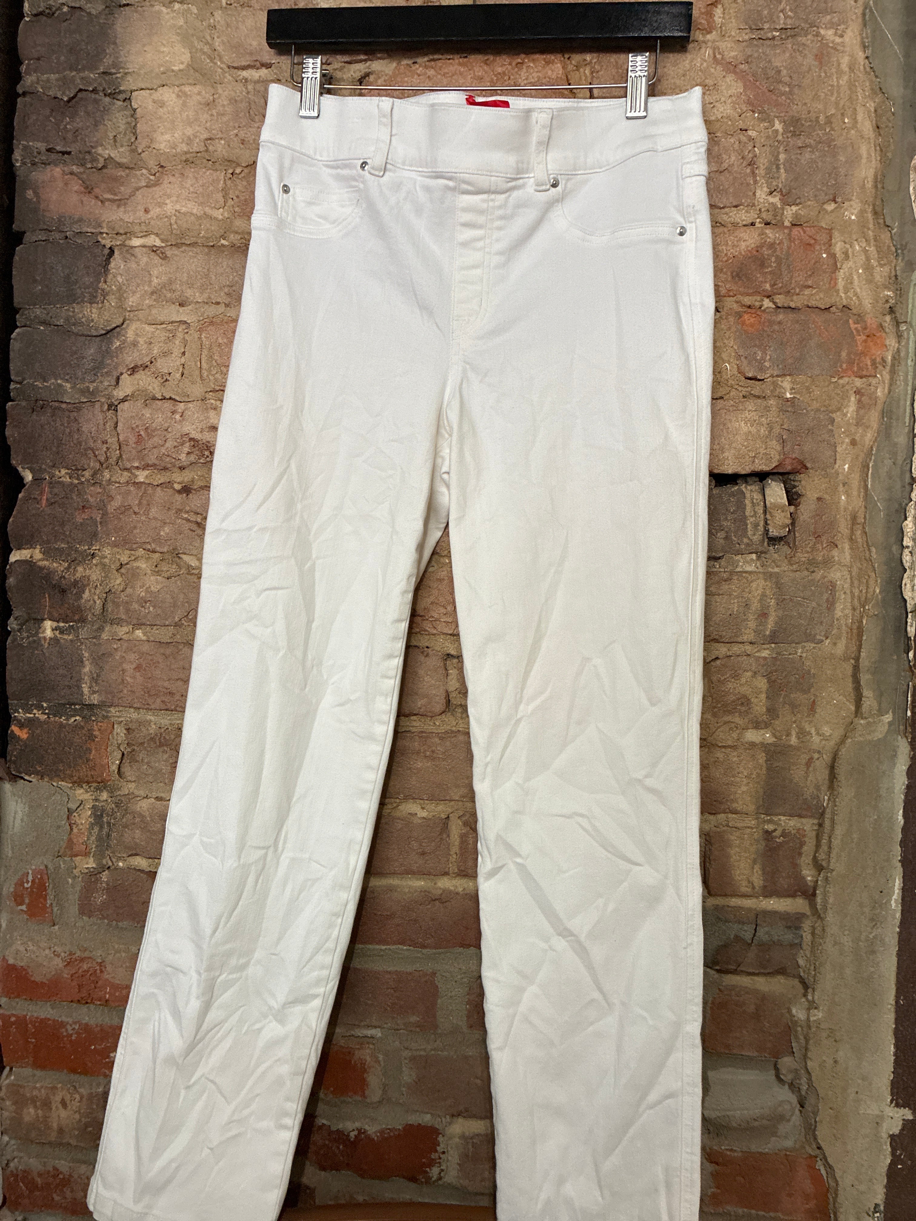 Spanx White Straight Leg Jeans M