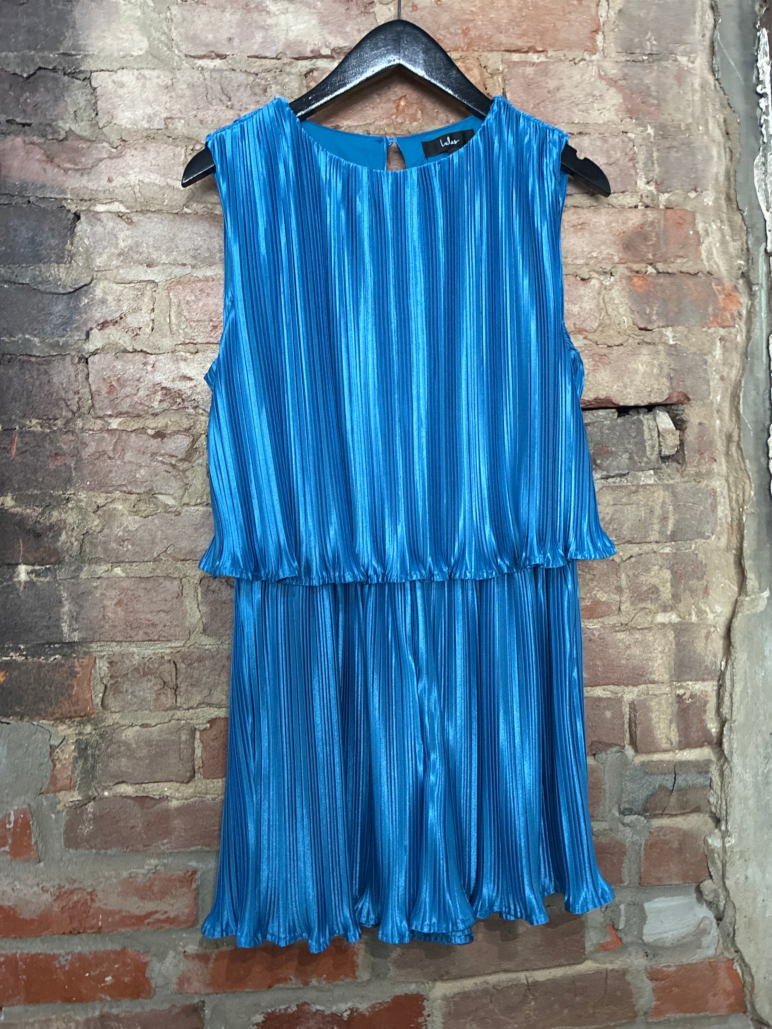 Blue Satin Romper