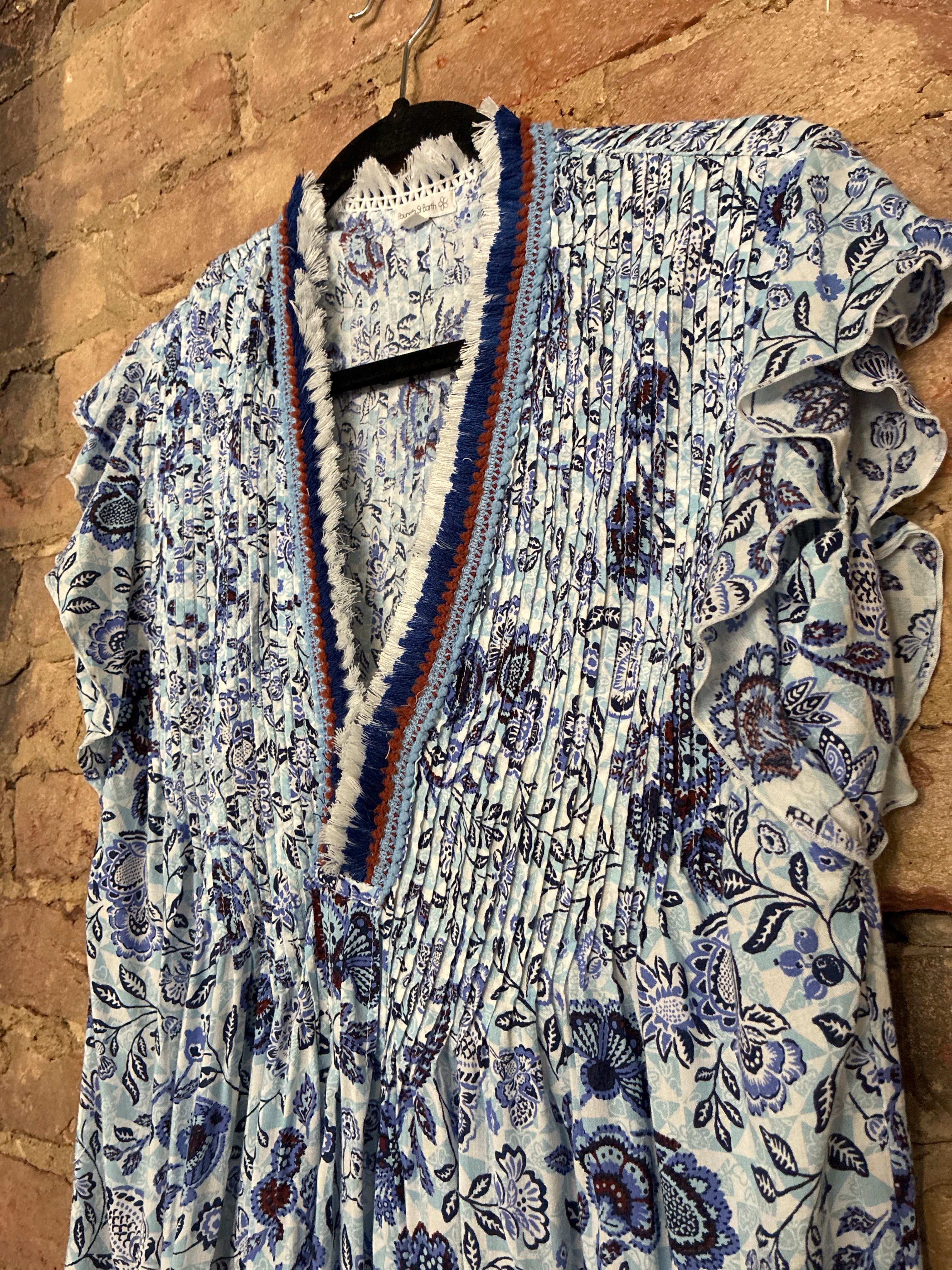 Poupette St Barth Blue Mini Dress
