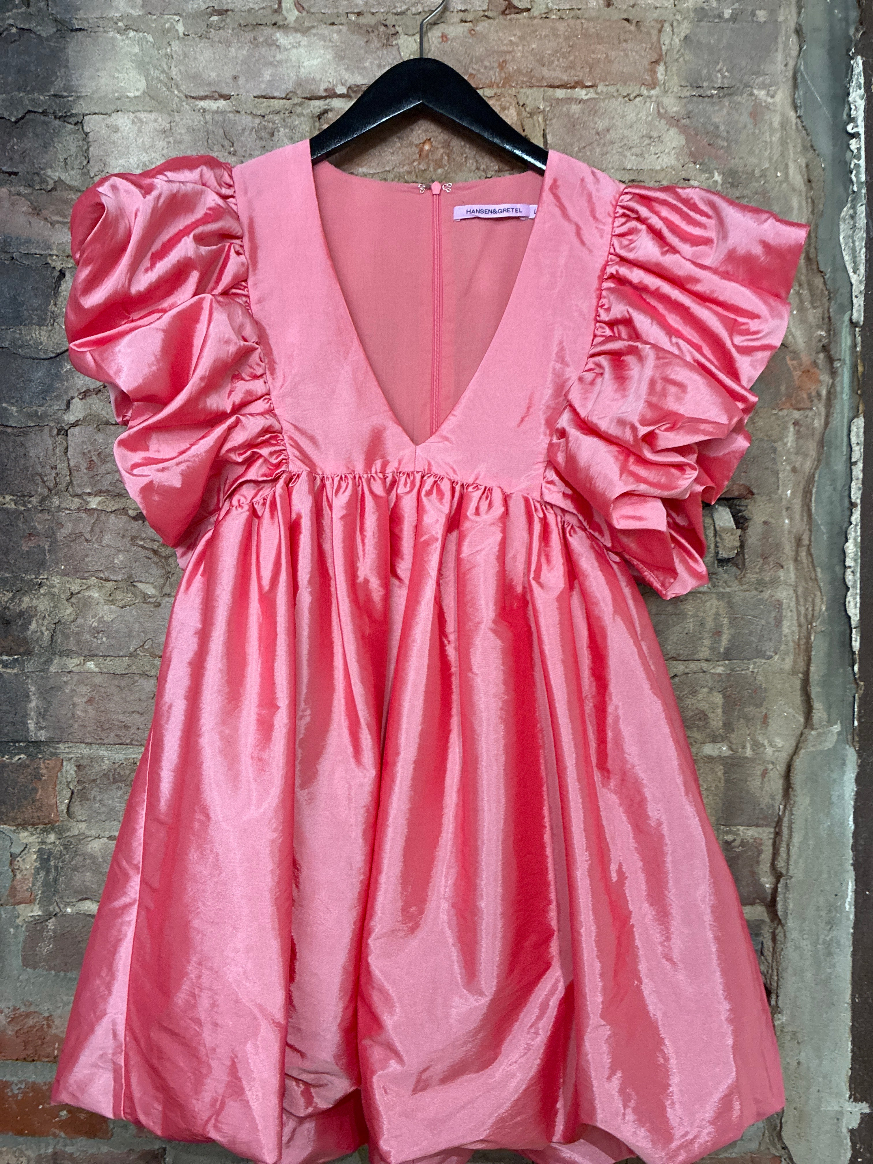 Hansel&Gretel Coral Taffeta Mini