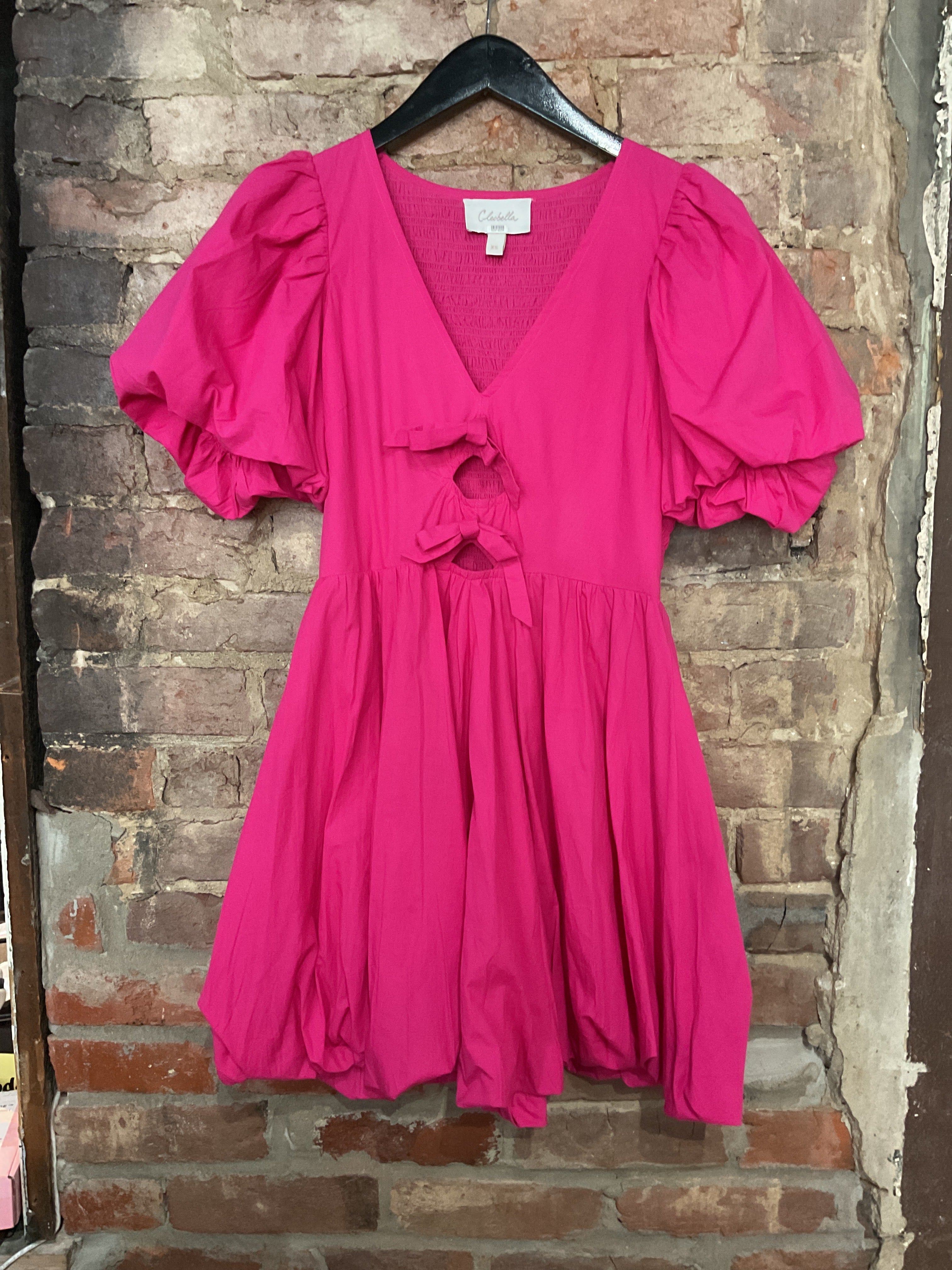 Cleobella Lalita Hot Pink Mini Dress - XS