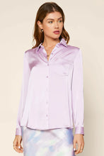 Load image into Gallery viewer, SATIN BUTTON DOWN SHIRT