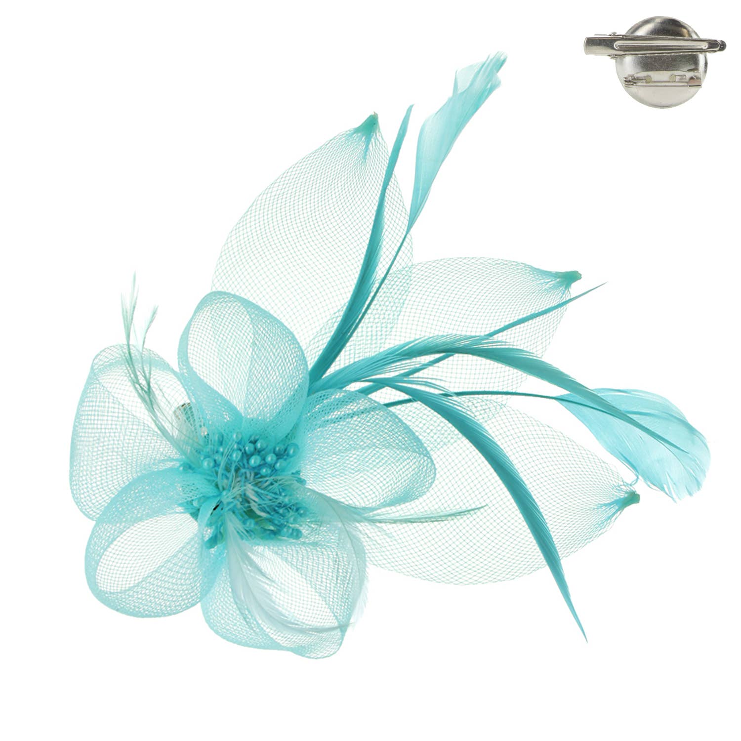 Organza Floral Mesh Fascinator