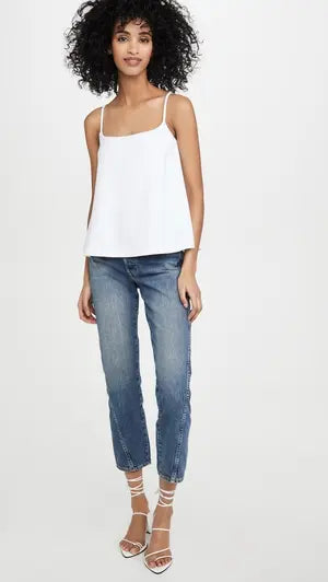 Susana Monaco Double Layer White Tank
