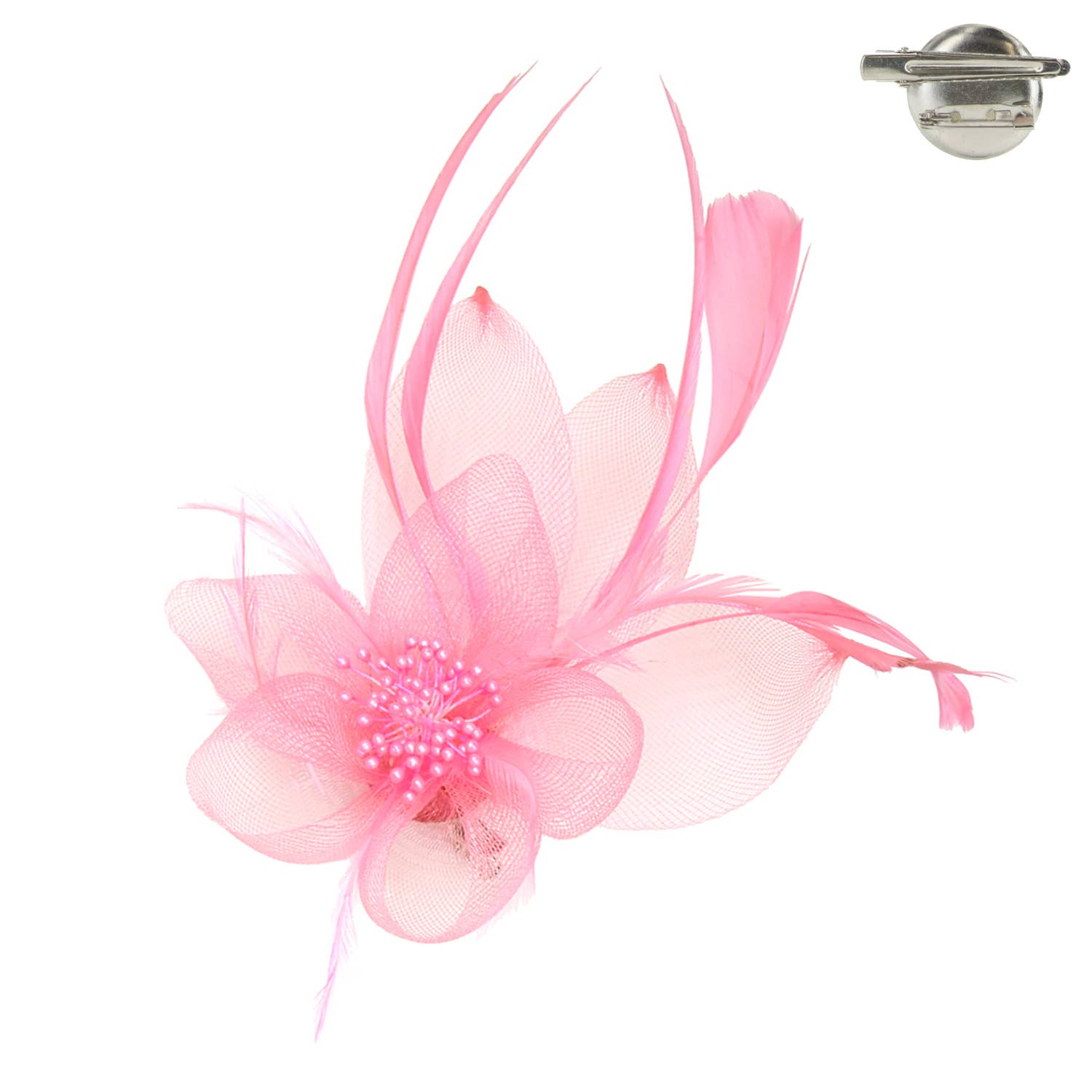 Organza Floral Mesh Fascinator