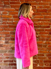 Load image into Gallery viewer, Pink Faux Fur Jacket