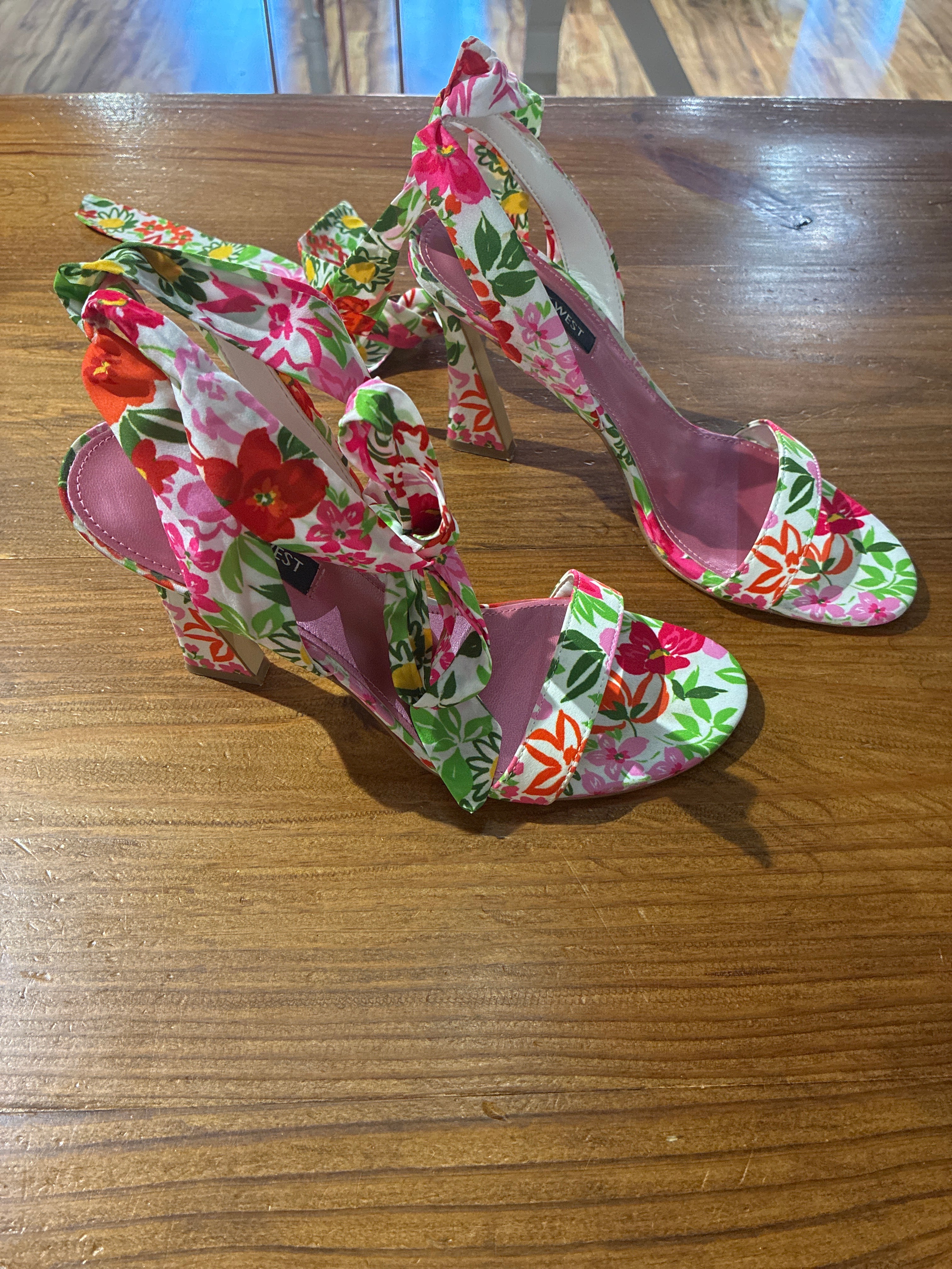 Nine West Floral Stilettos