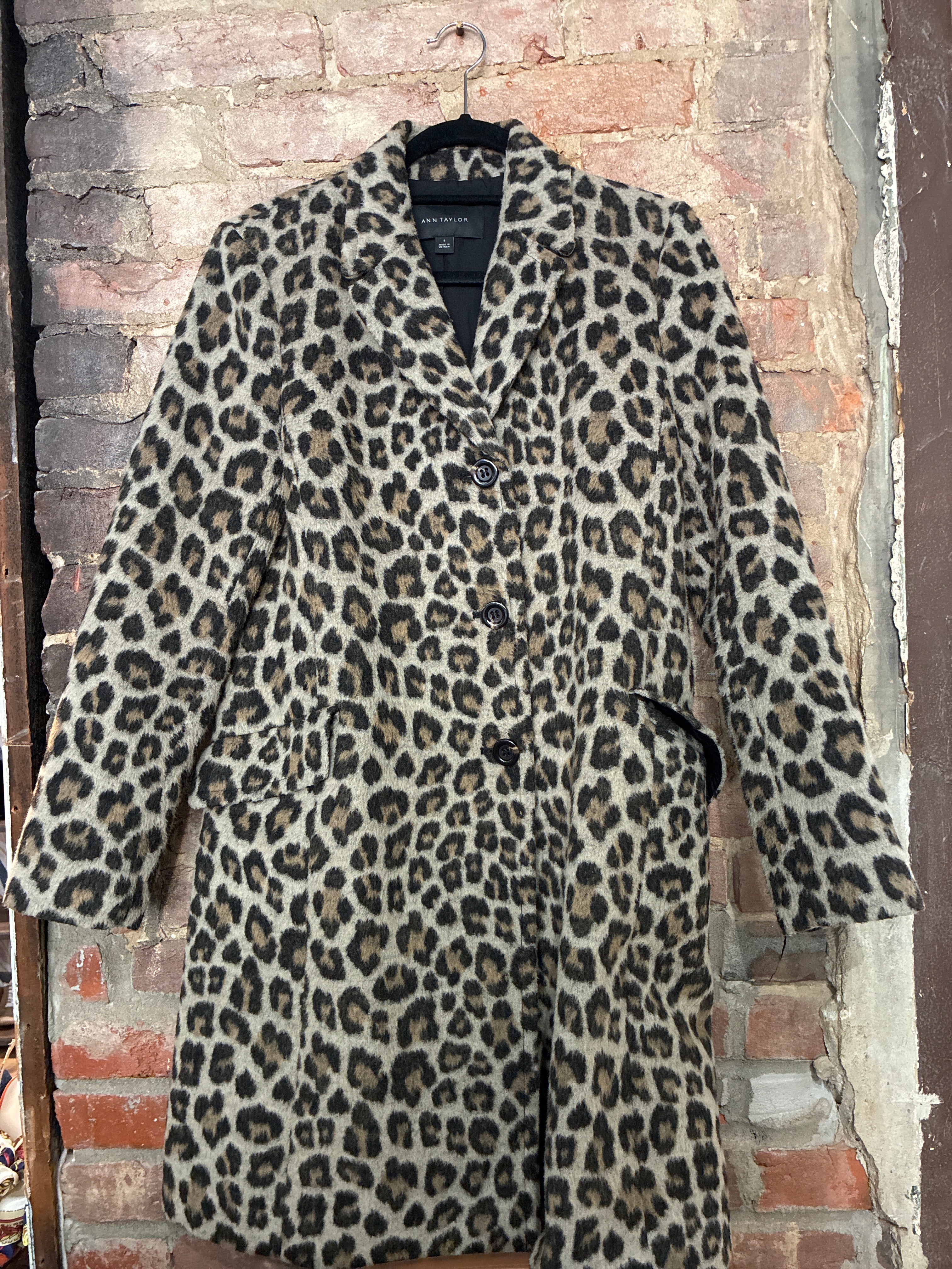Ann Taylor Cheetah Coat S