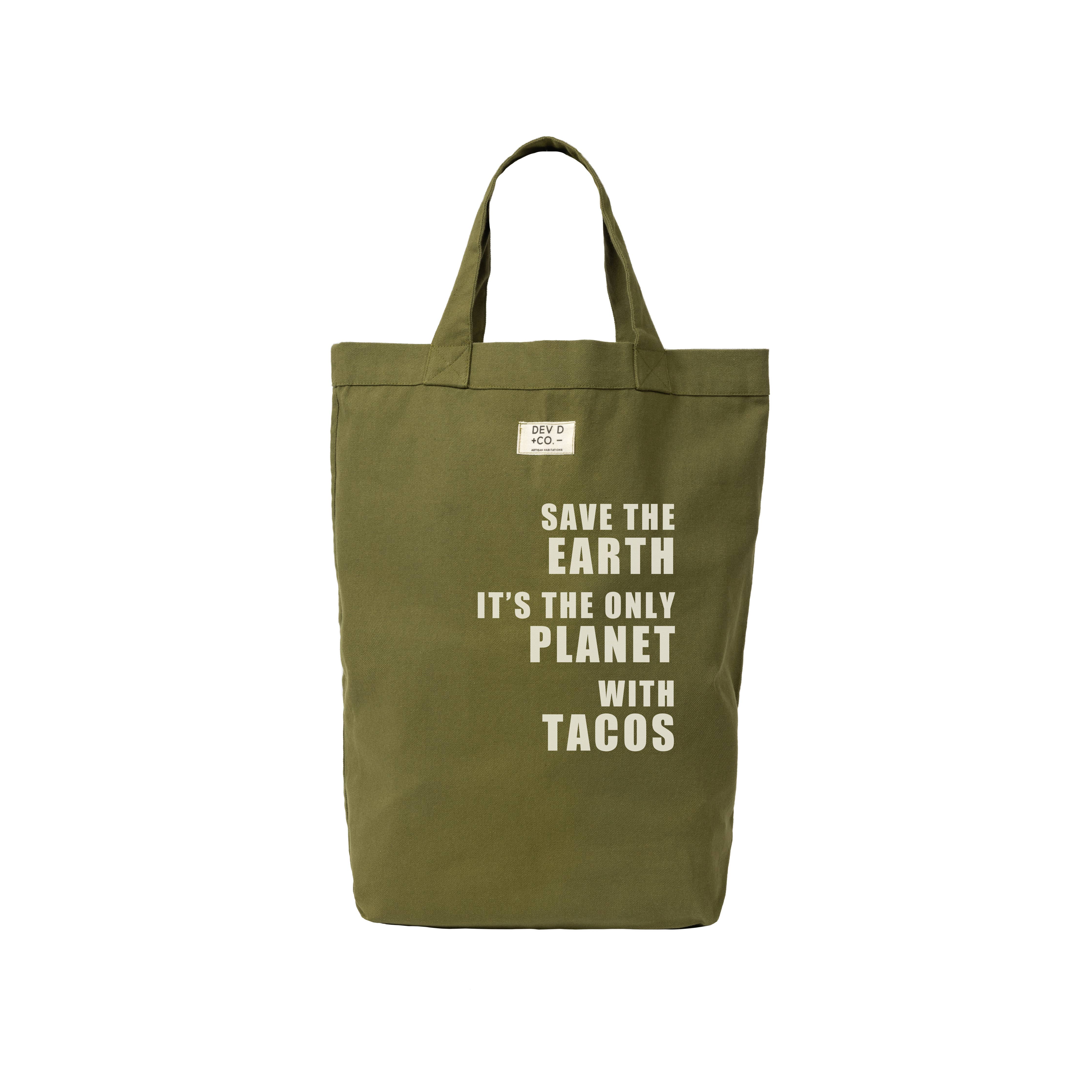 Save The Earth - Canvas Tote Bag - Market Tote