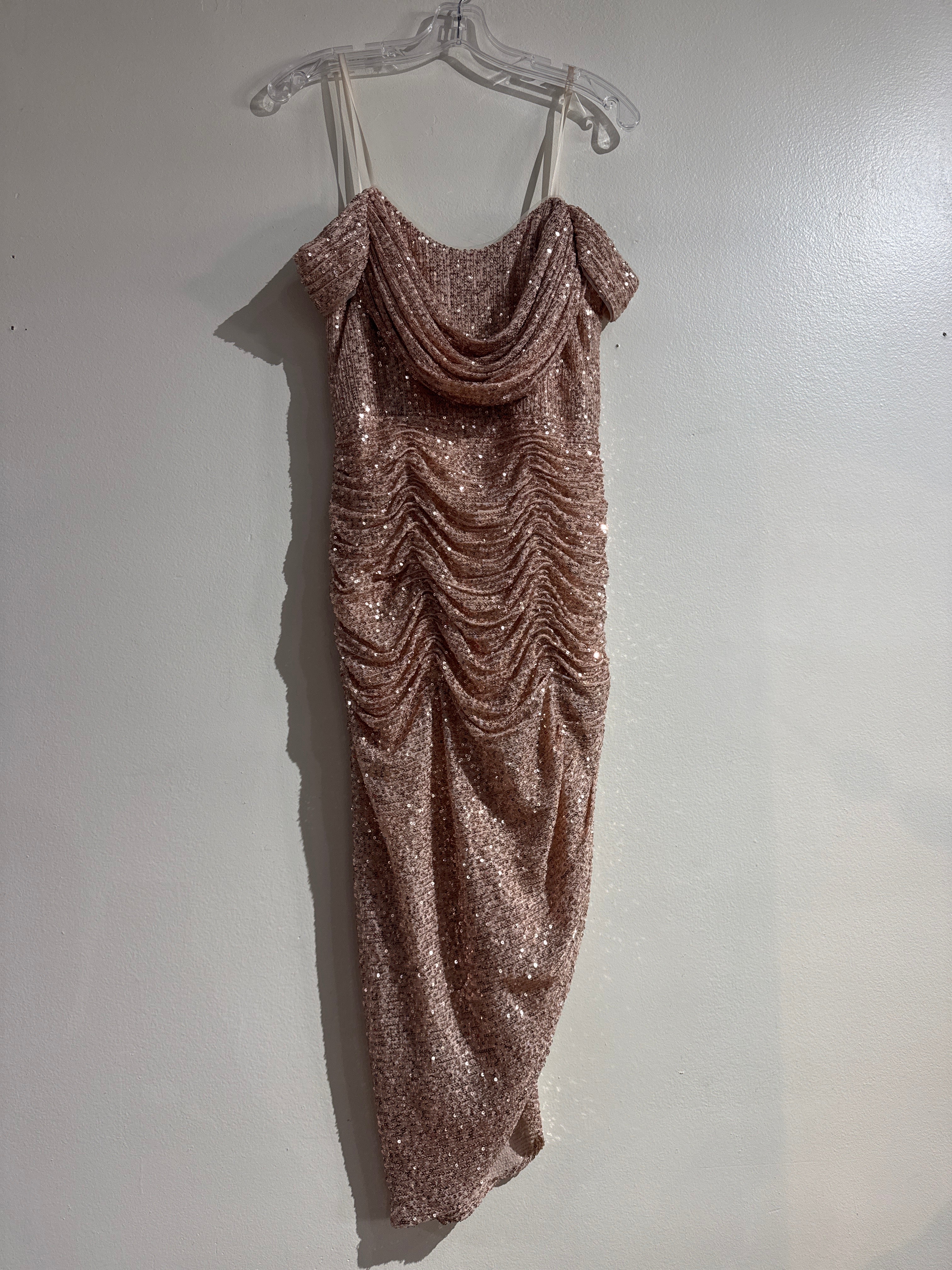 Champagne Sequin Dress