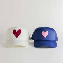 Load image into Gallery viewer, Heart Recycled Trucker Valentine&#39;s Day Hat