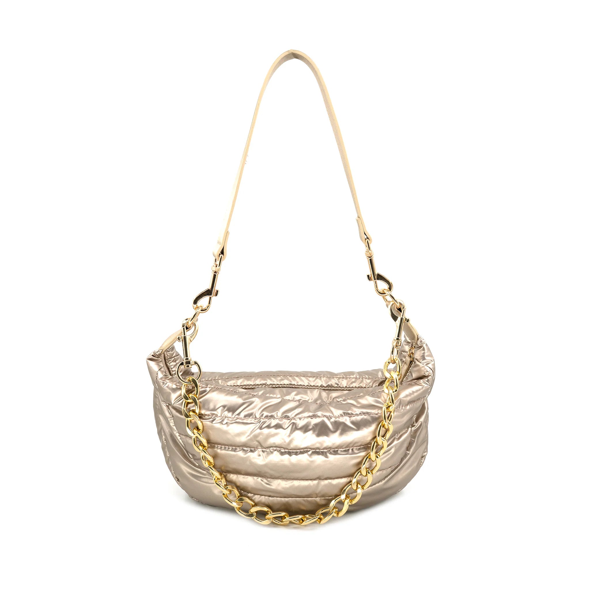 Metallic Puffer Handbag