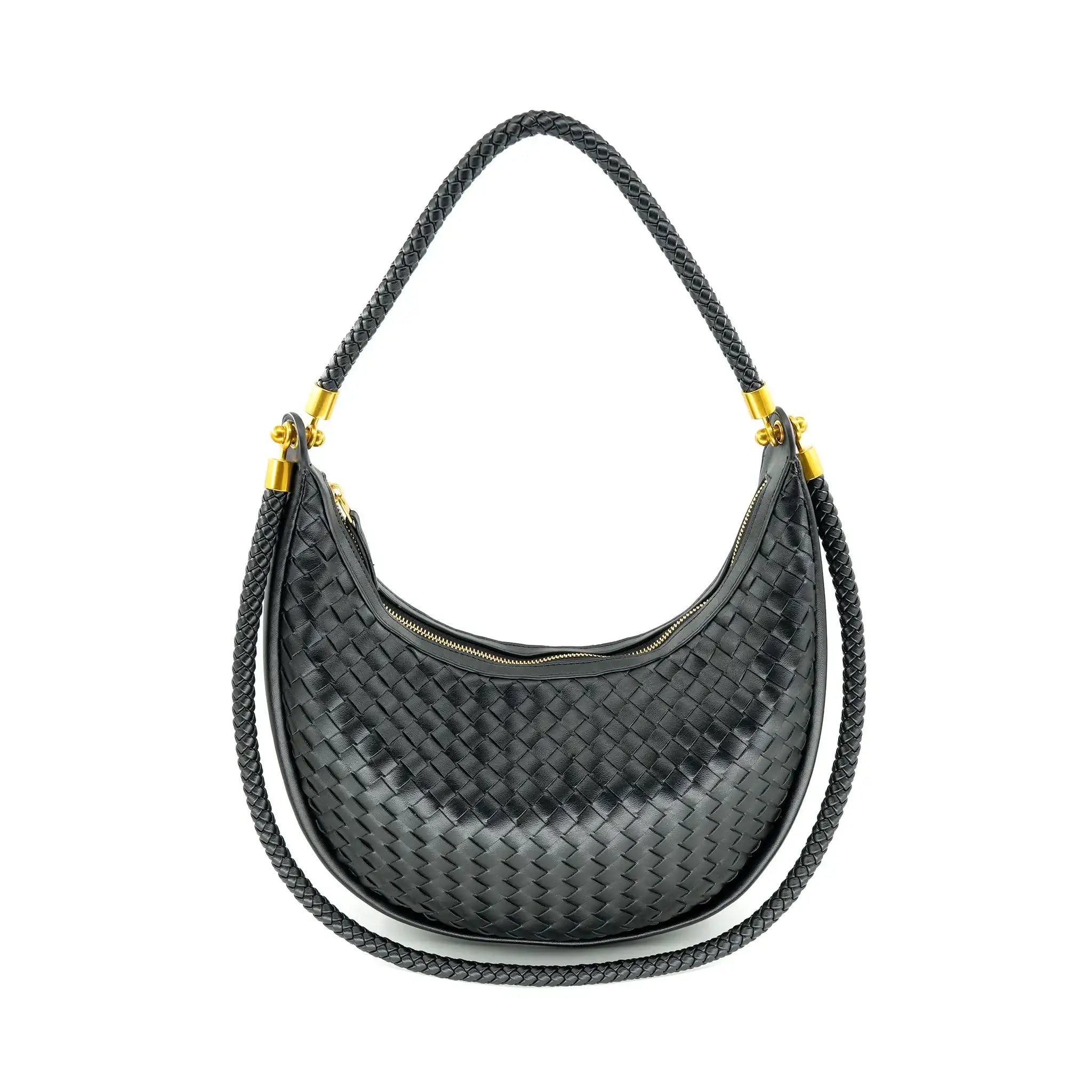 Large Woven Hobo Handbag