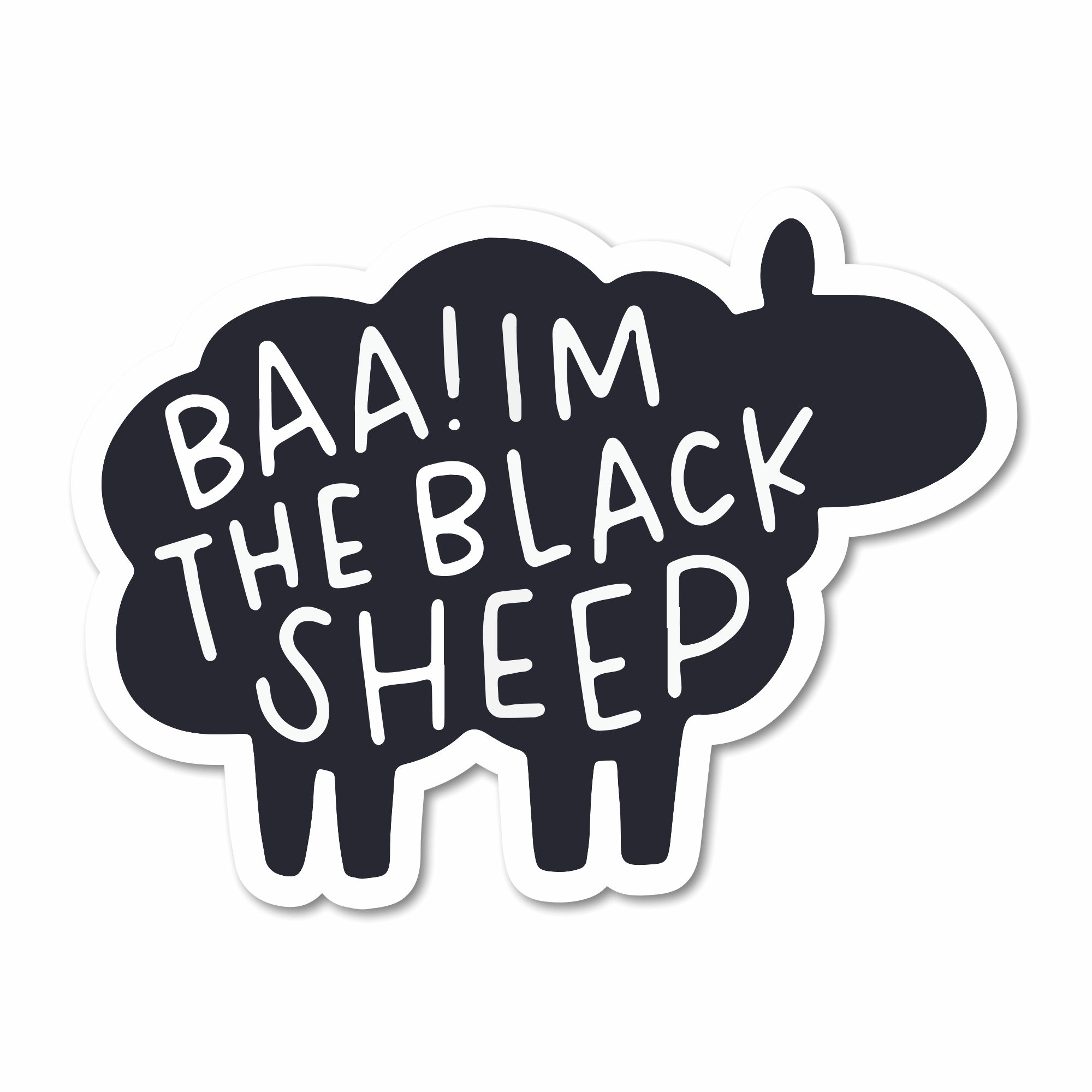 Baa I'm The Black Sheep Vinyl Sticker