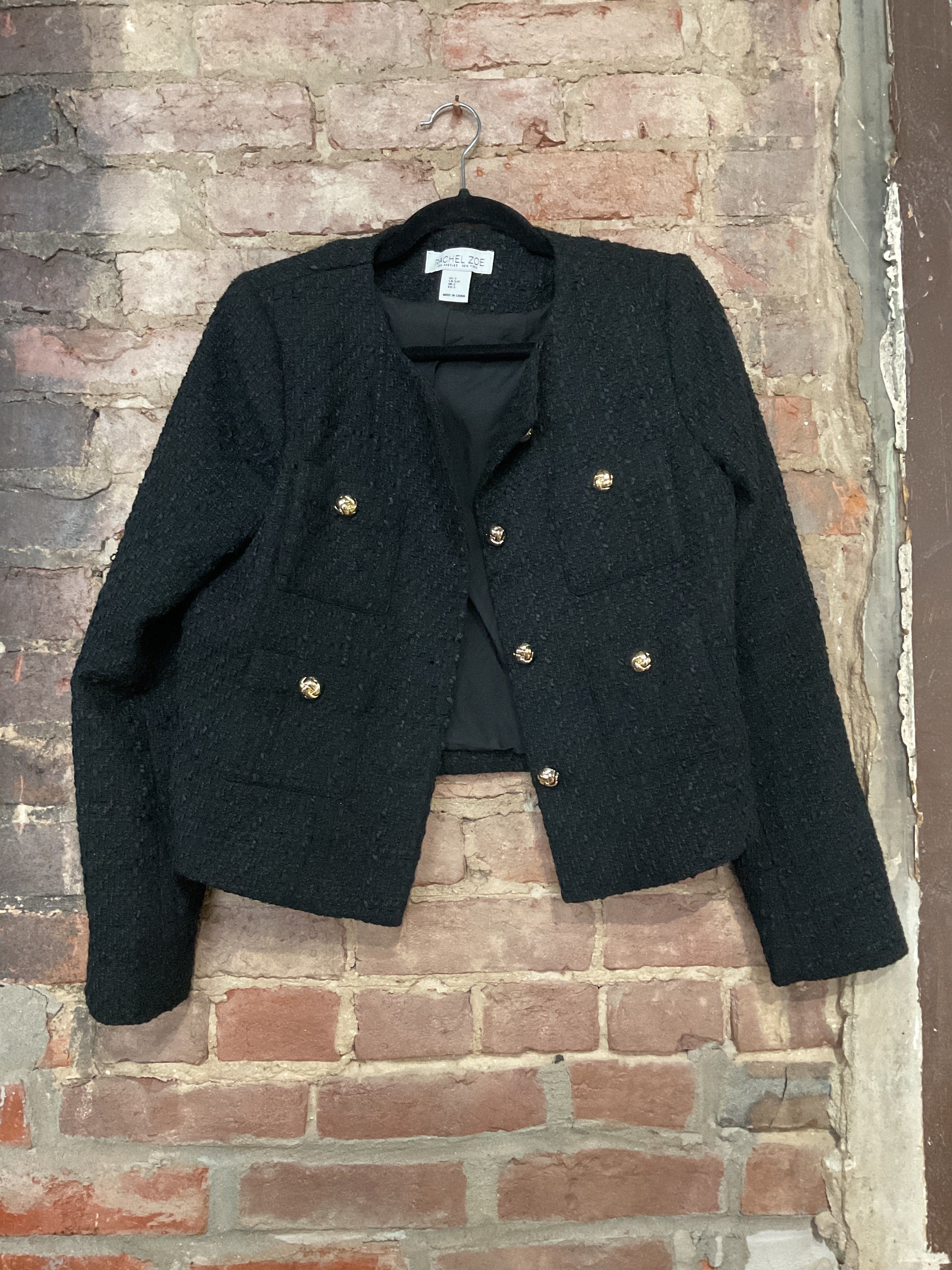 Tweed Black Blazer