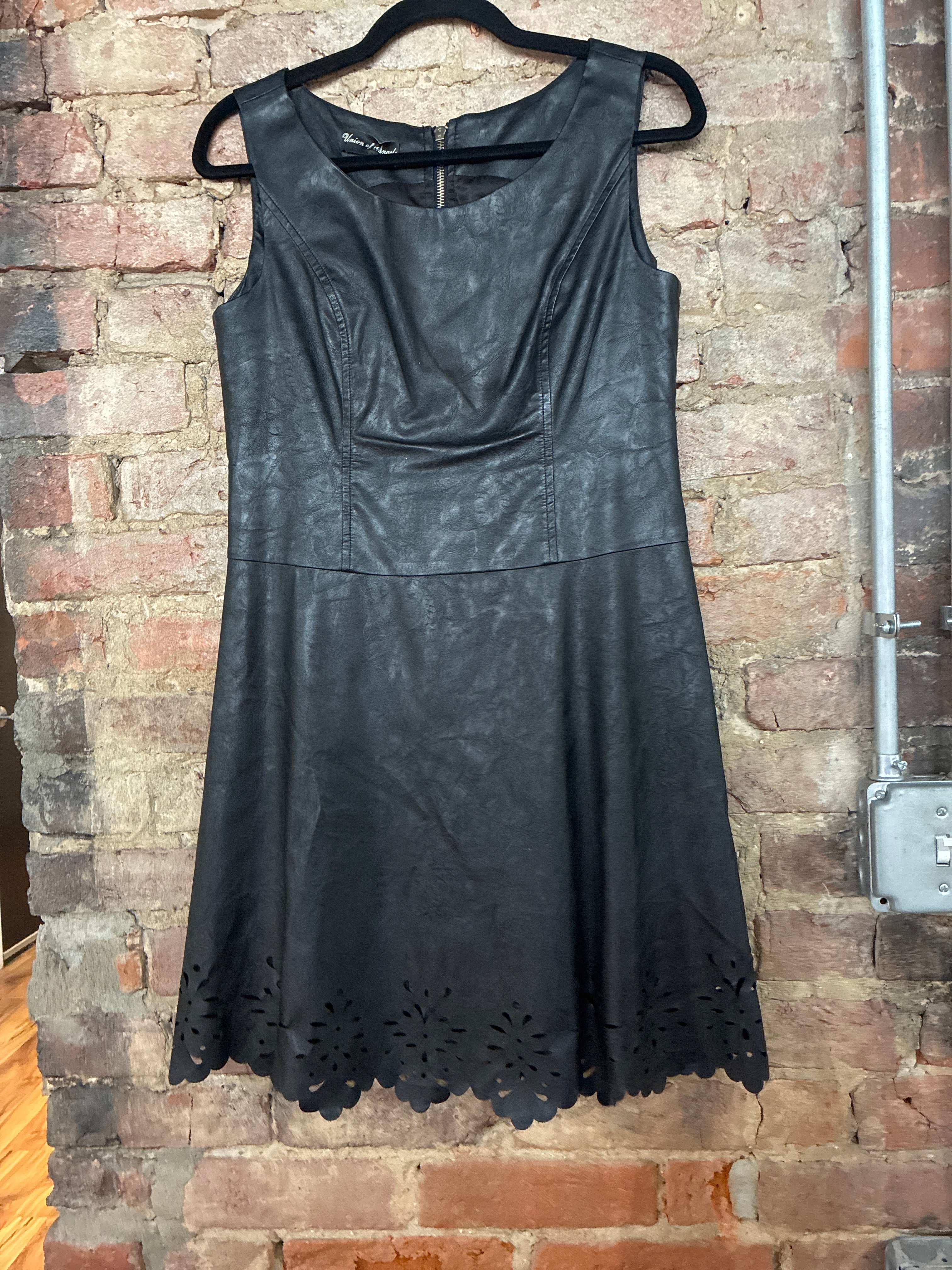 Union of Angels Black Leather Dress