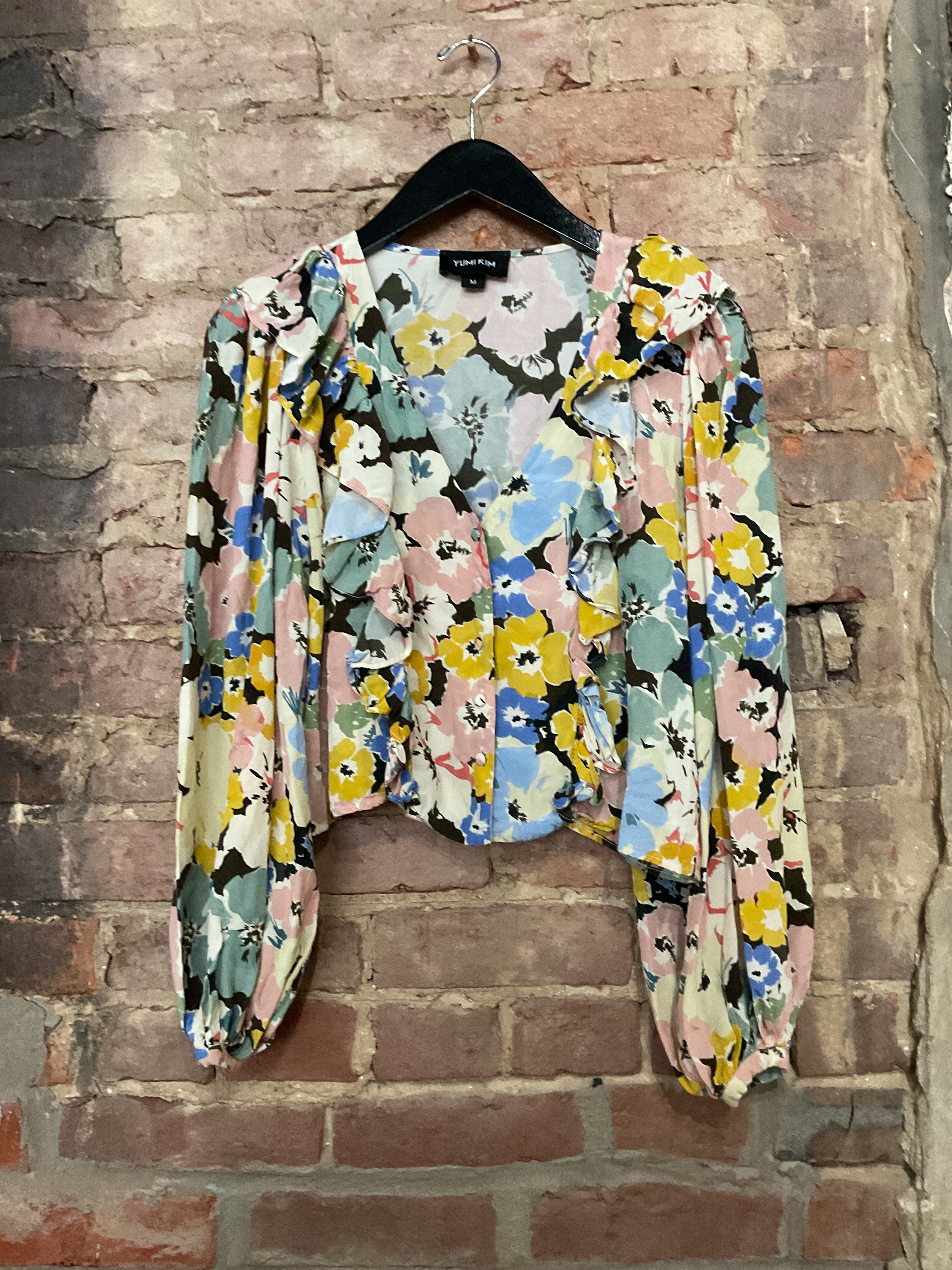 Yumi Kim Floral Ruffle Blouse