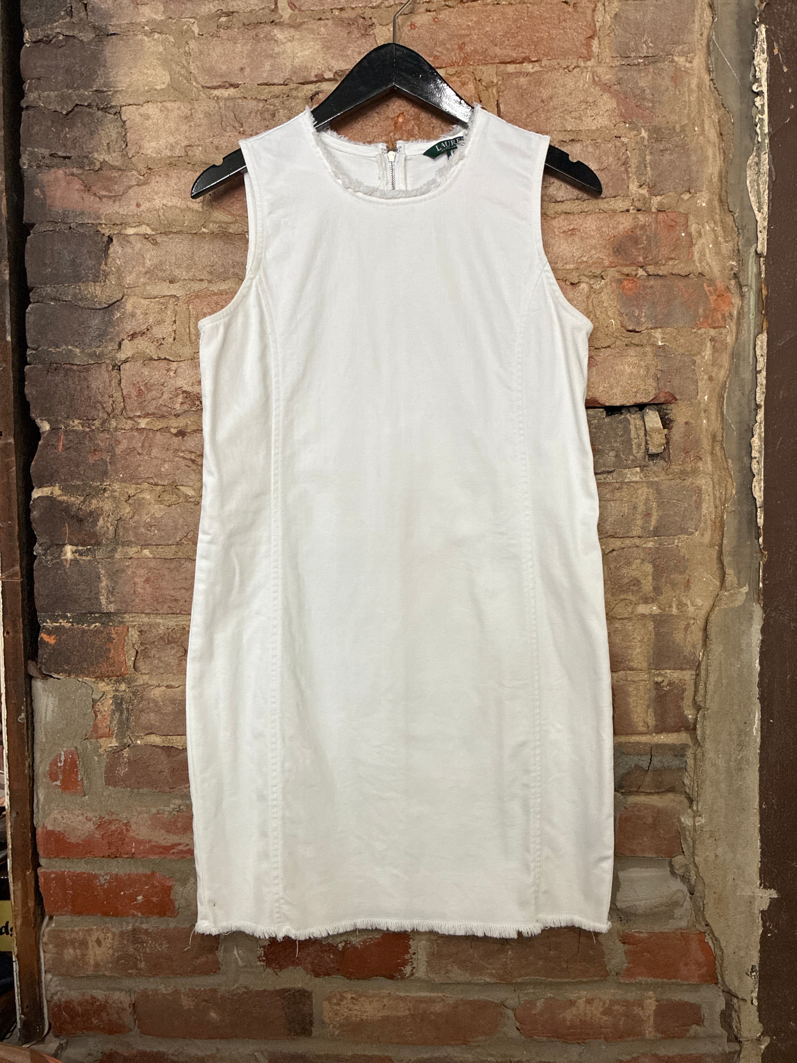 Ralph Lauren White Denim Dress