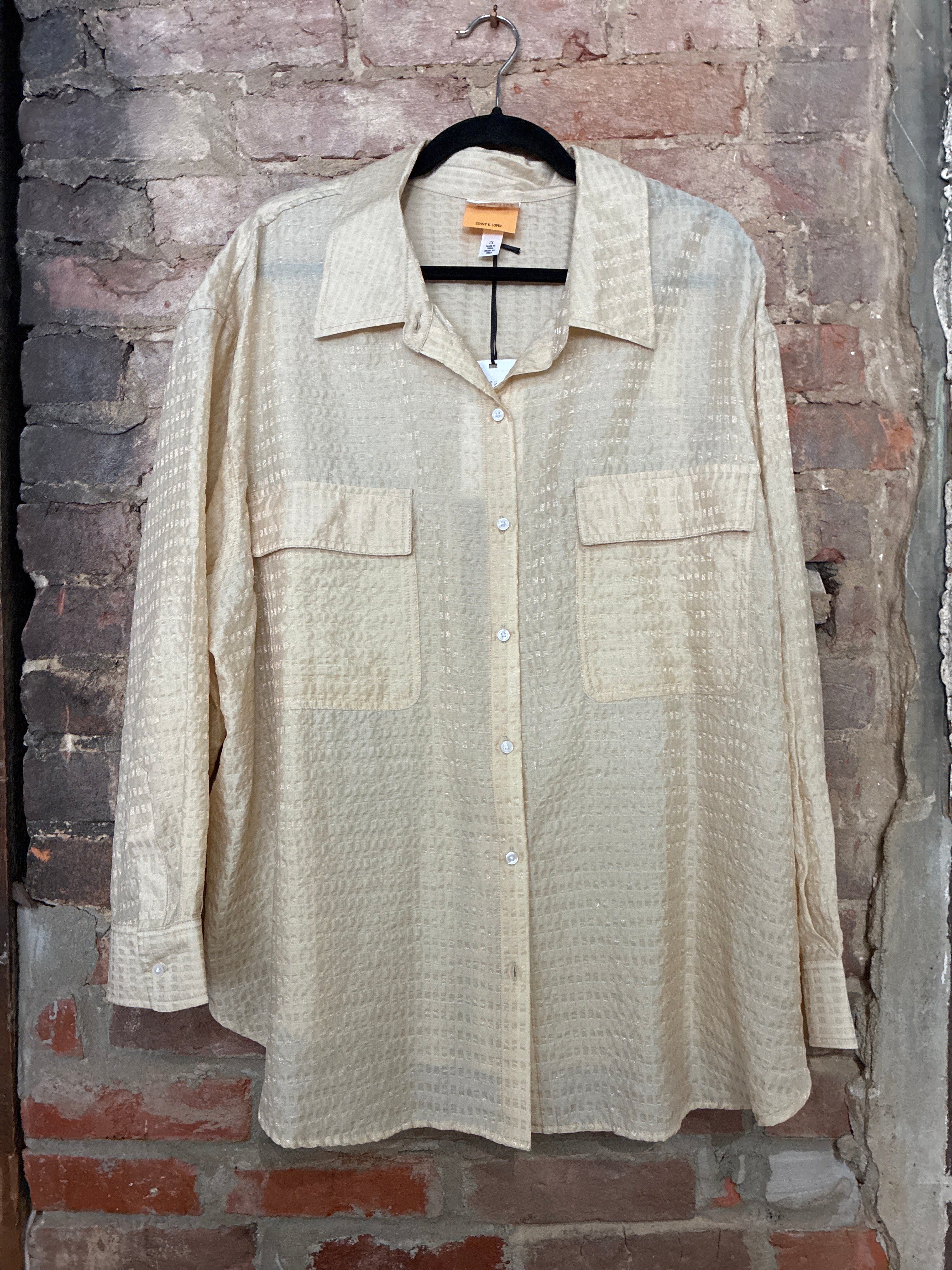 Future Collective Gold Textured Shirt XL