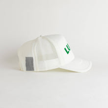 Load image into Gallery viewer, Lucky Recycled Trucker Hat - snow