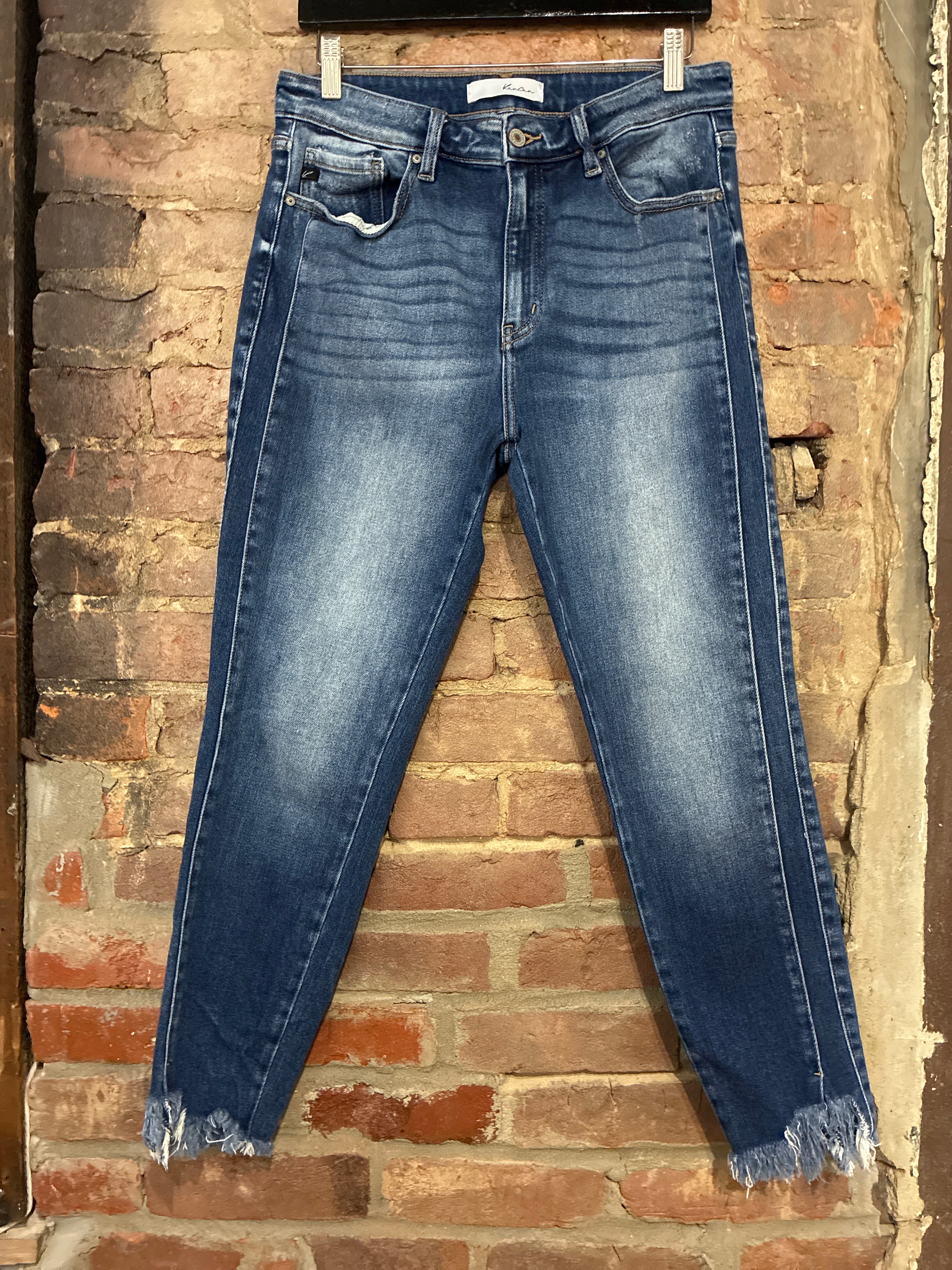Kancan Raw Hem Skinny Jean 30
