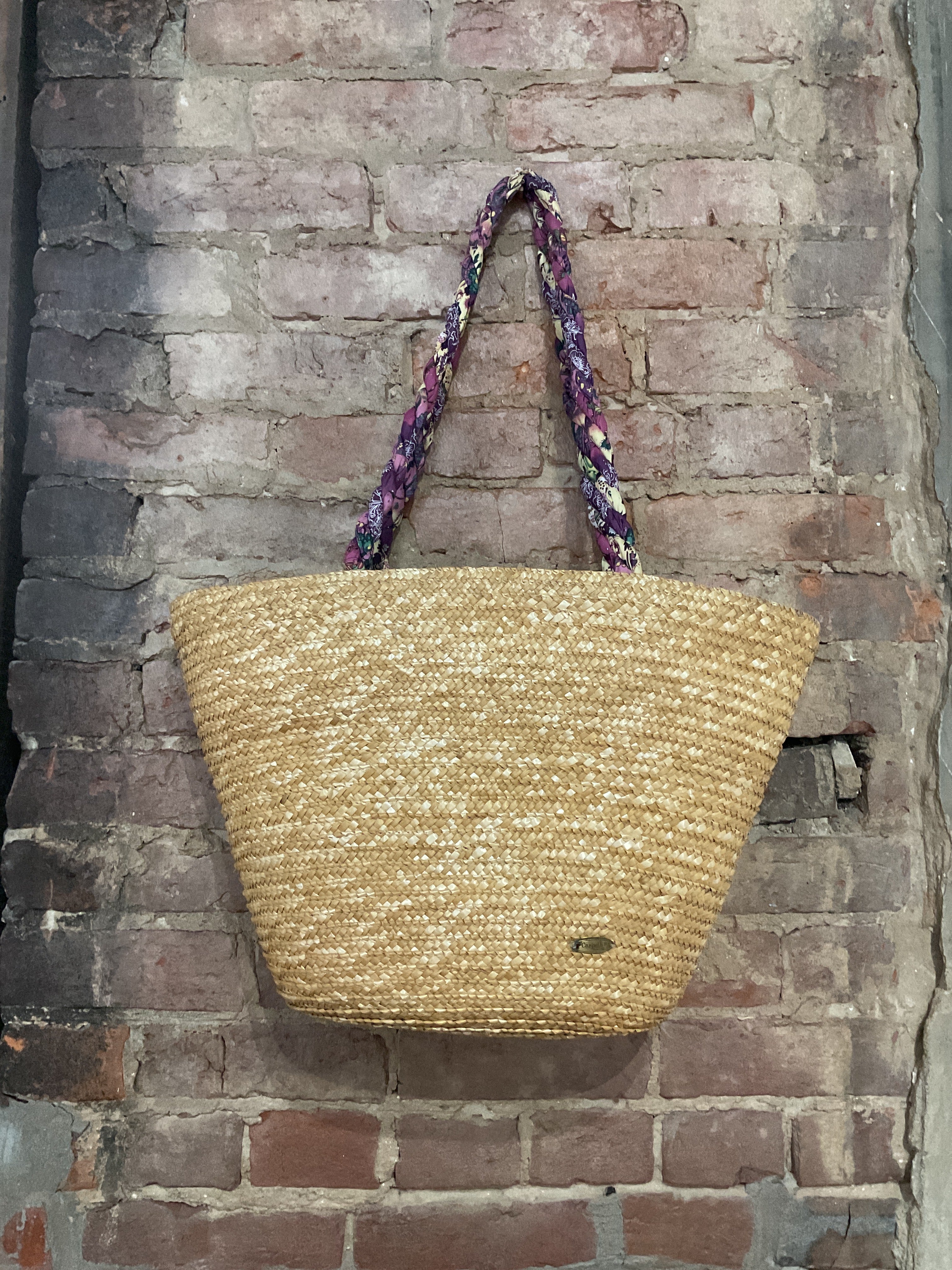Cappelli Twisted Handle Straw Bag