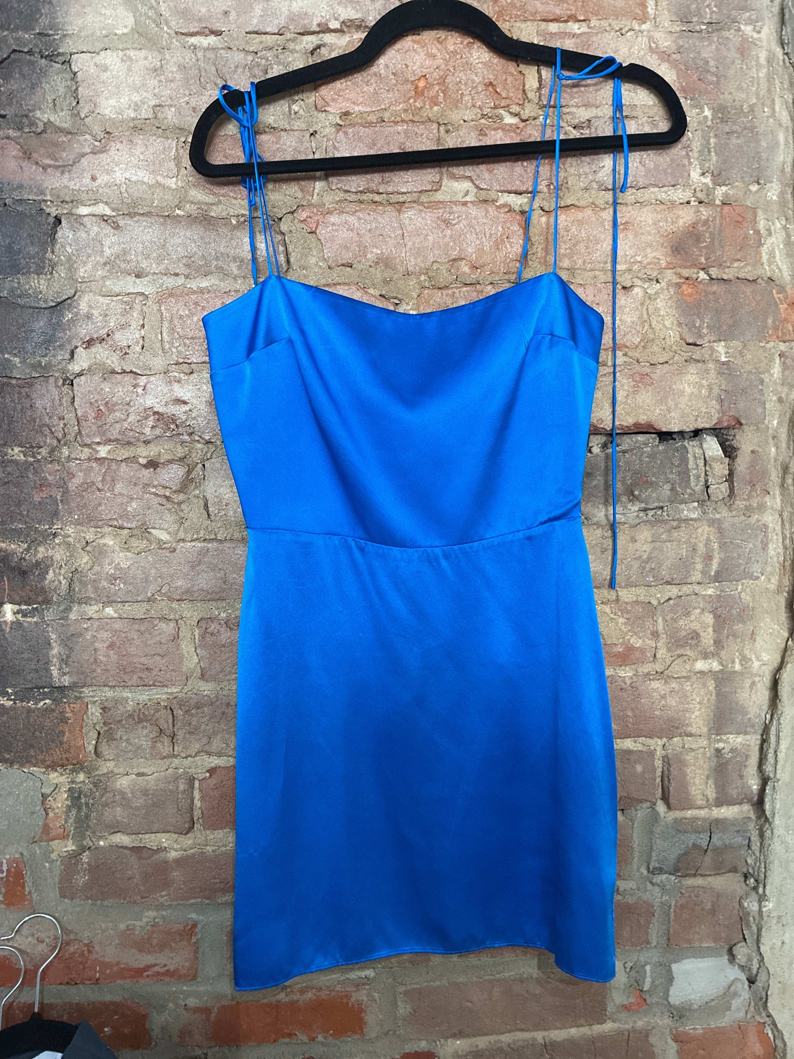 Amanda Uprichard Blue Silk Dress