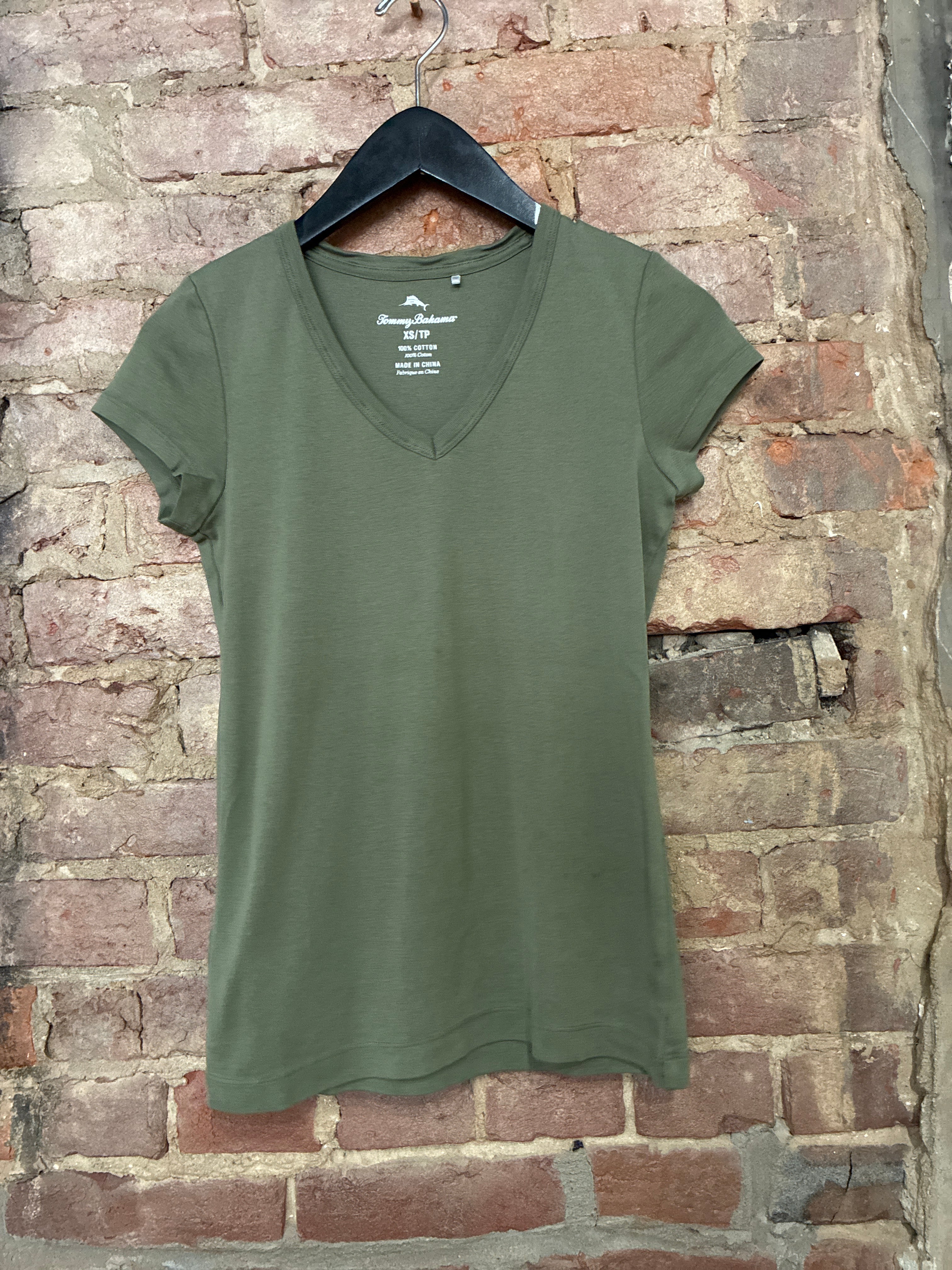 Tommy Bahama Olive Tee - XS