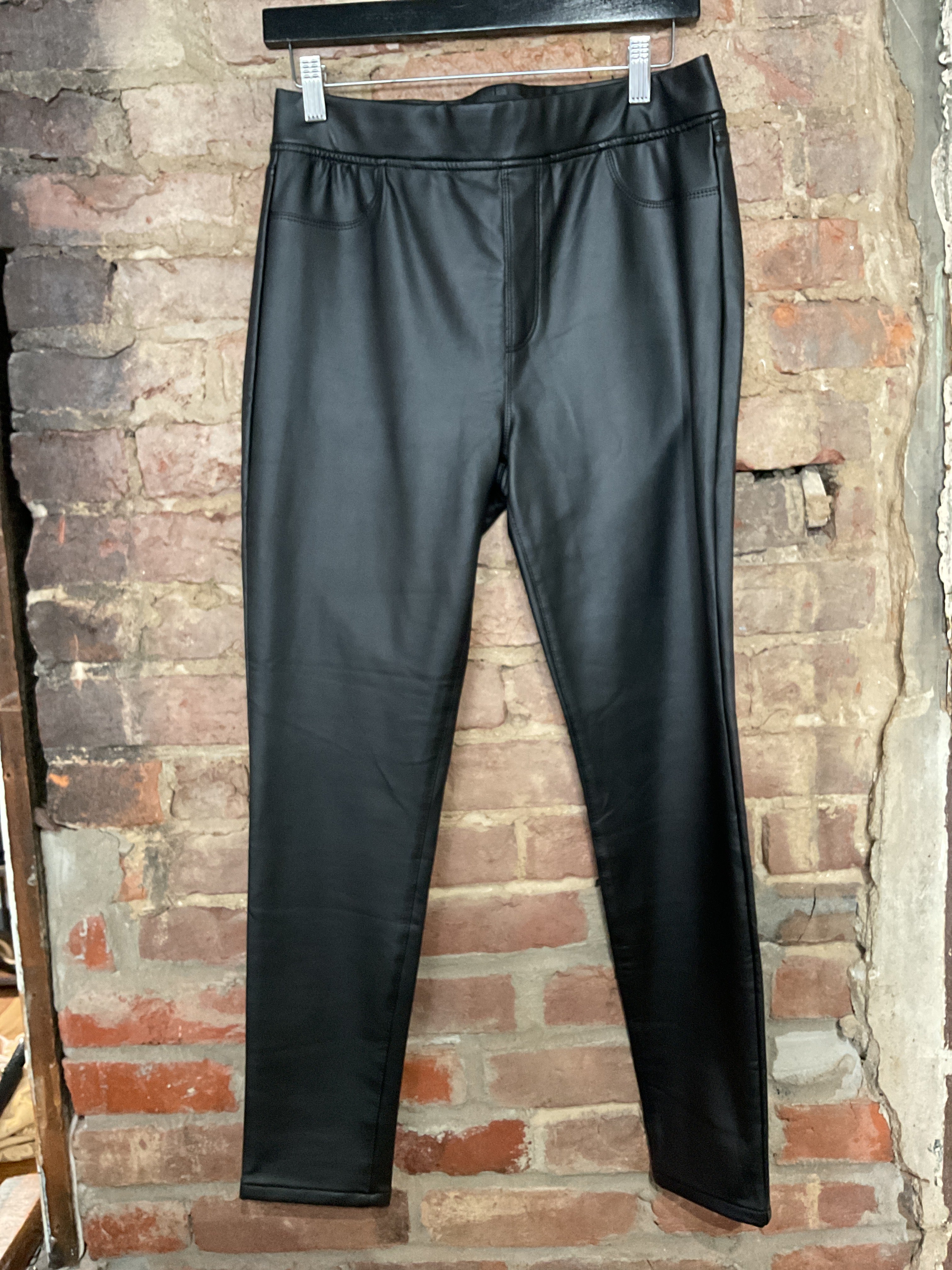 Black Leather Leggings