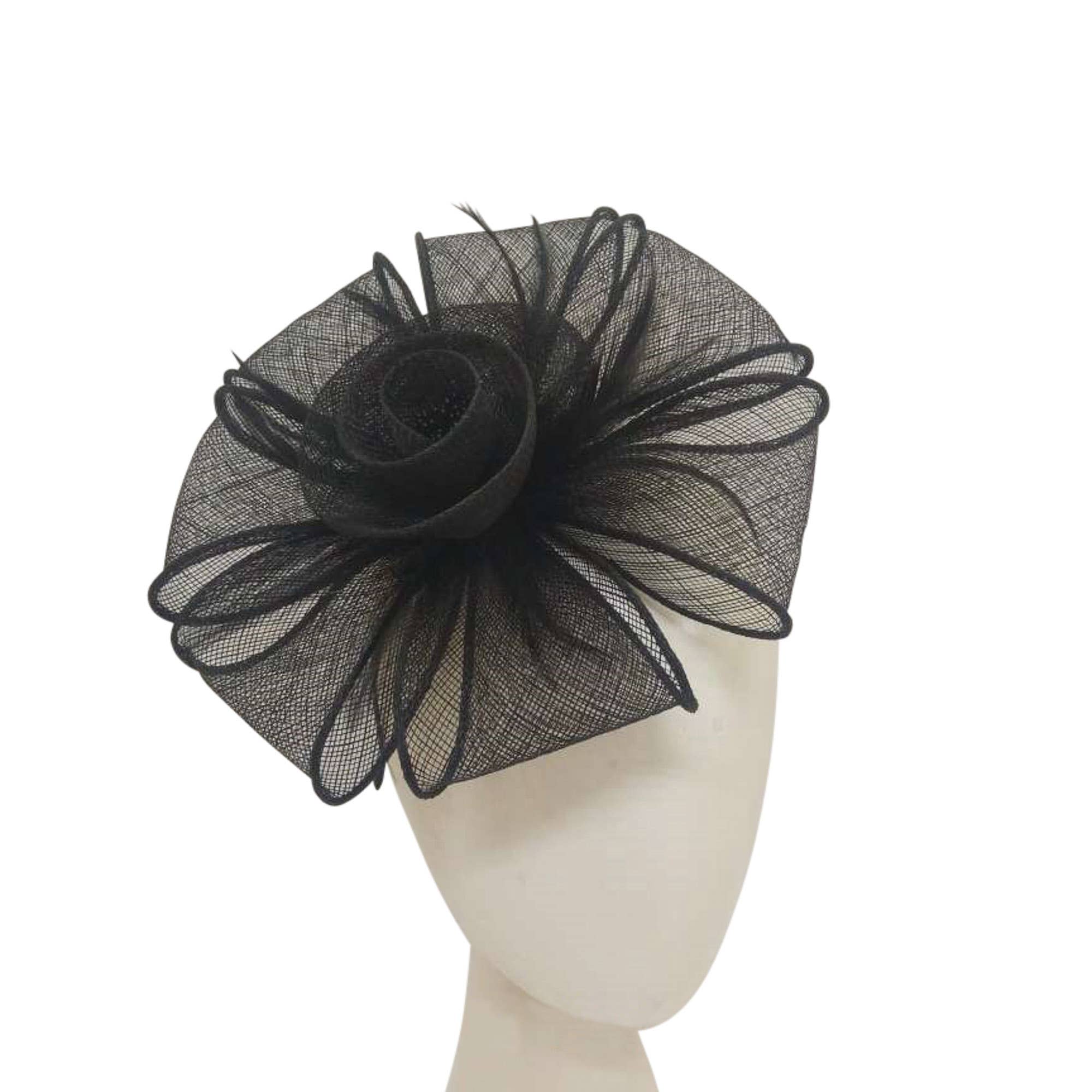 Flower Fascinator Supported With A wire Headband