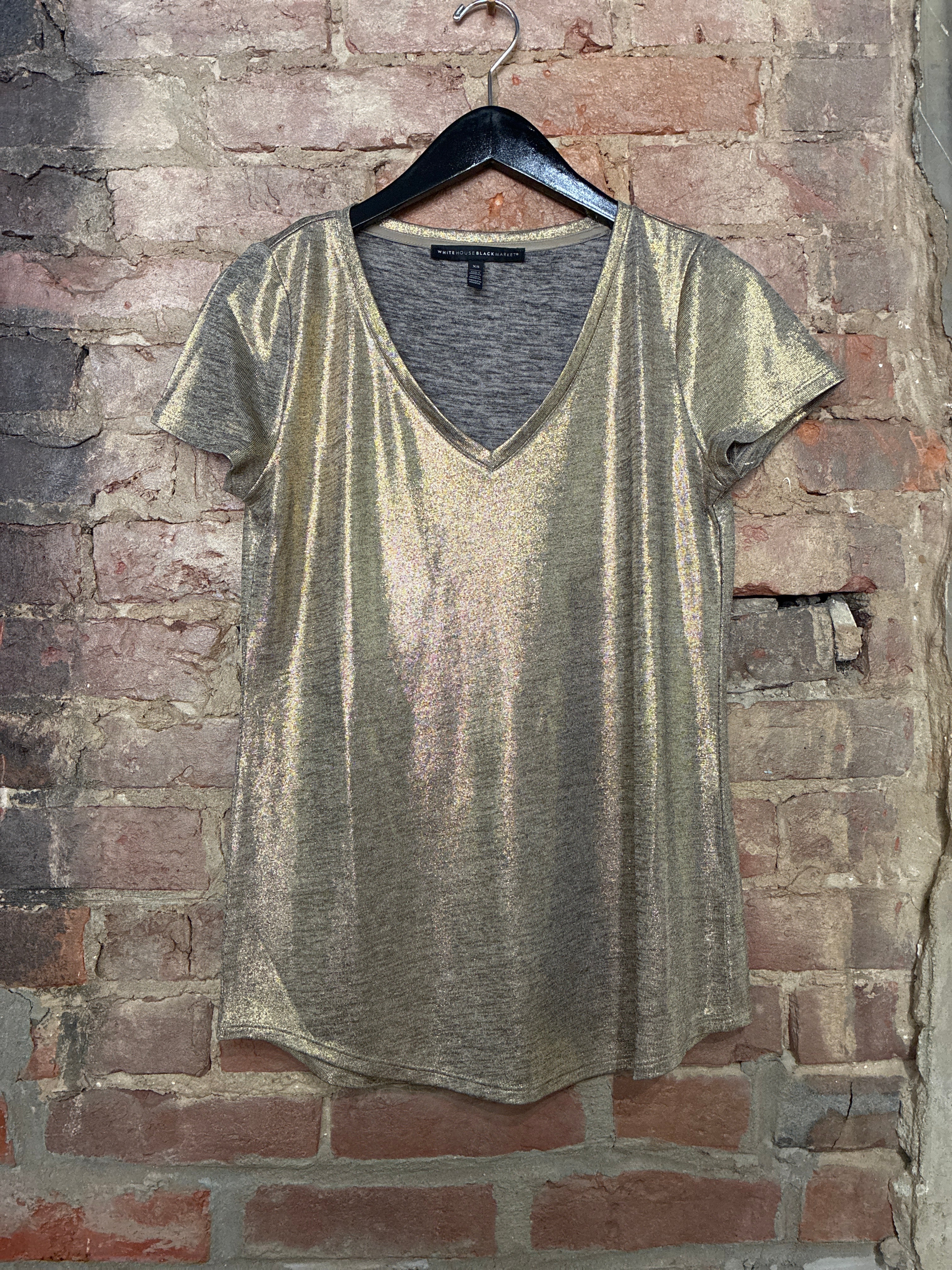 Gold Shimmer Tee - XS