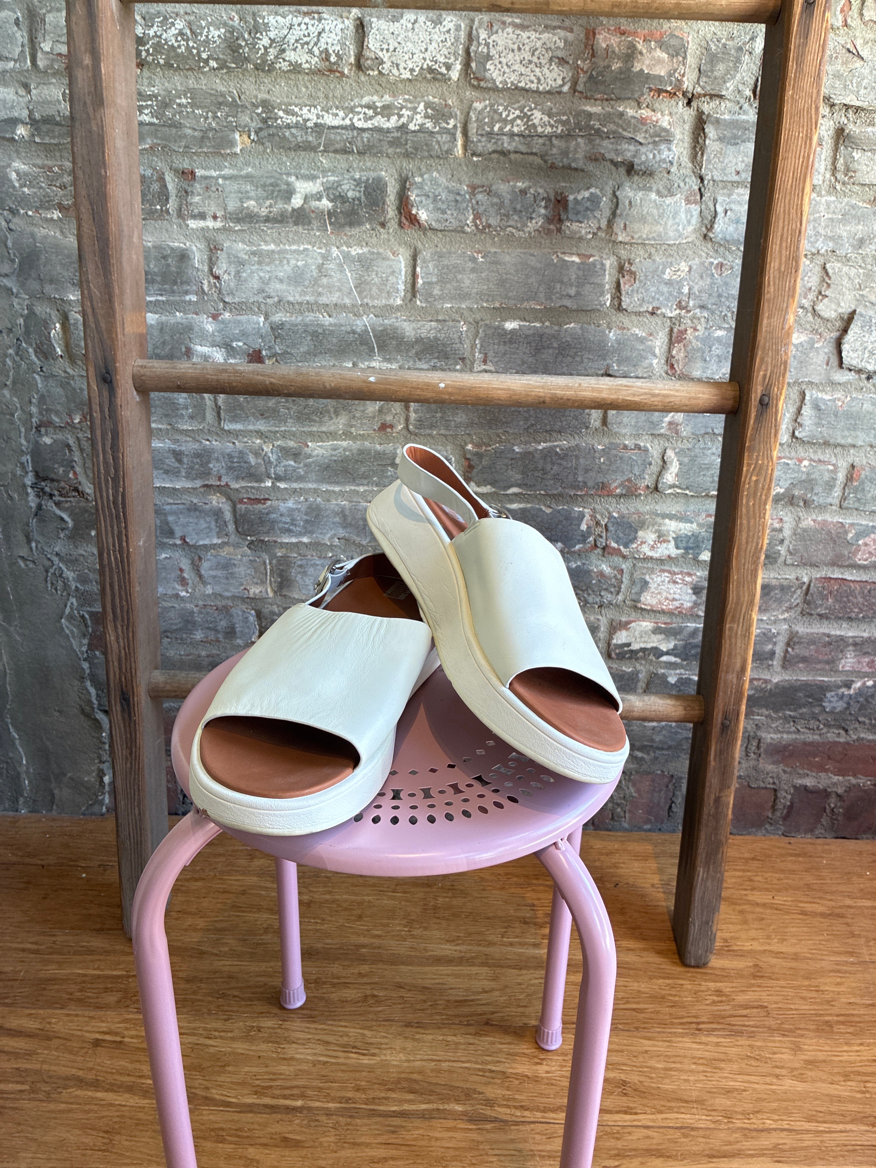 FitFlop White Slingback Sandal 11