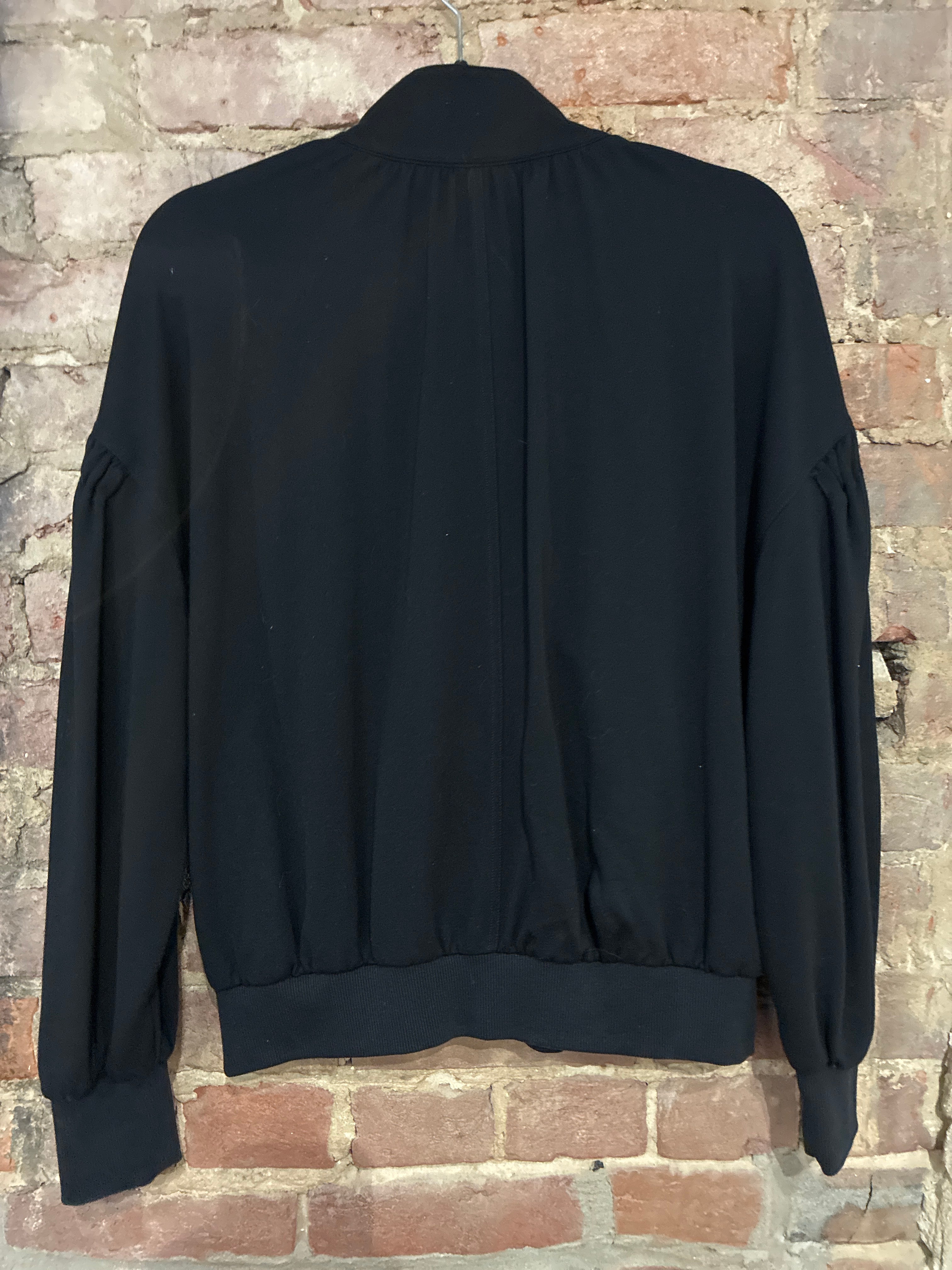Cabi Black Bomber Zip Up S