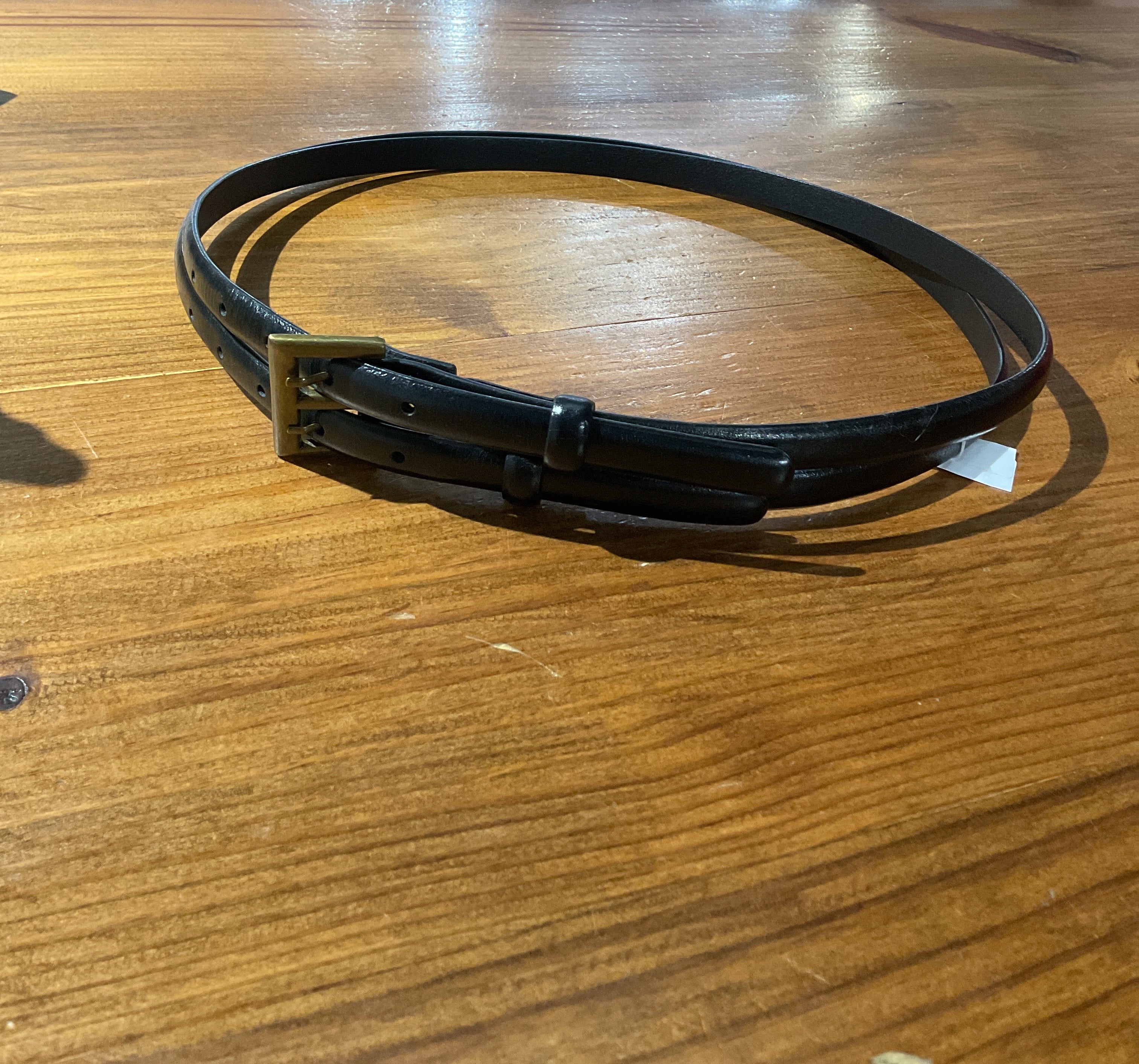 HoBo Black Leather Double Belt