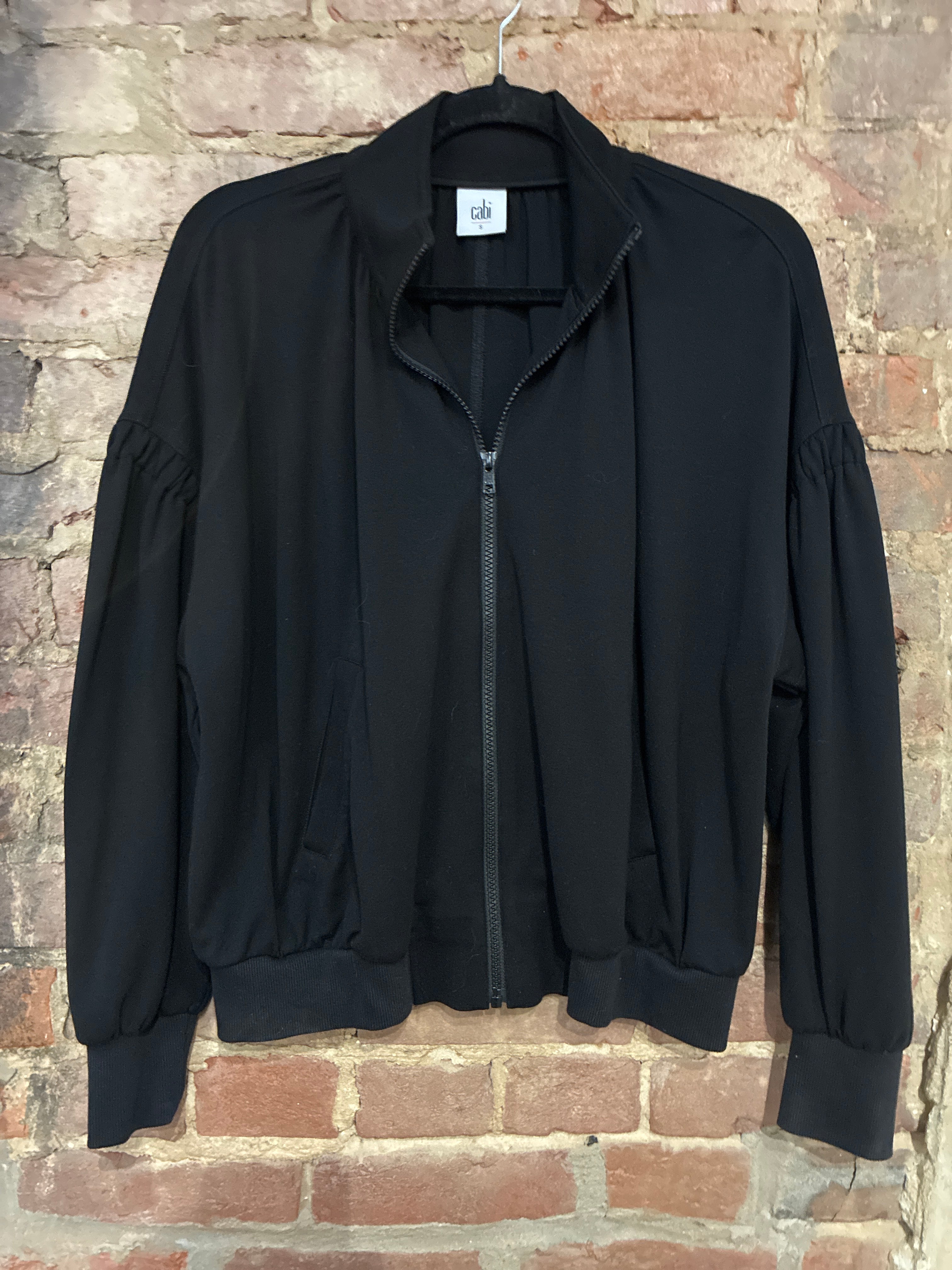 Cabi Black Bomber Zip Up S