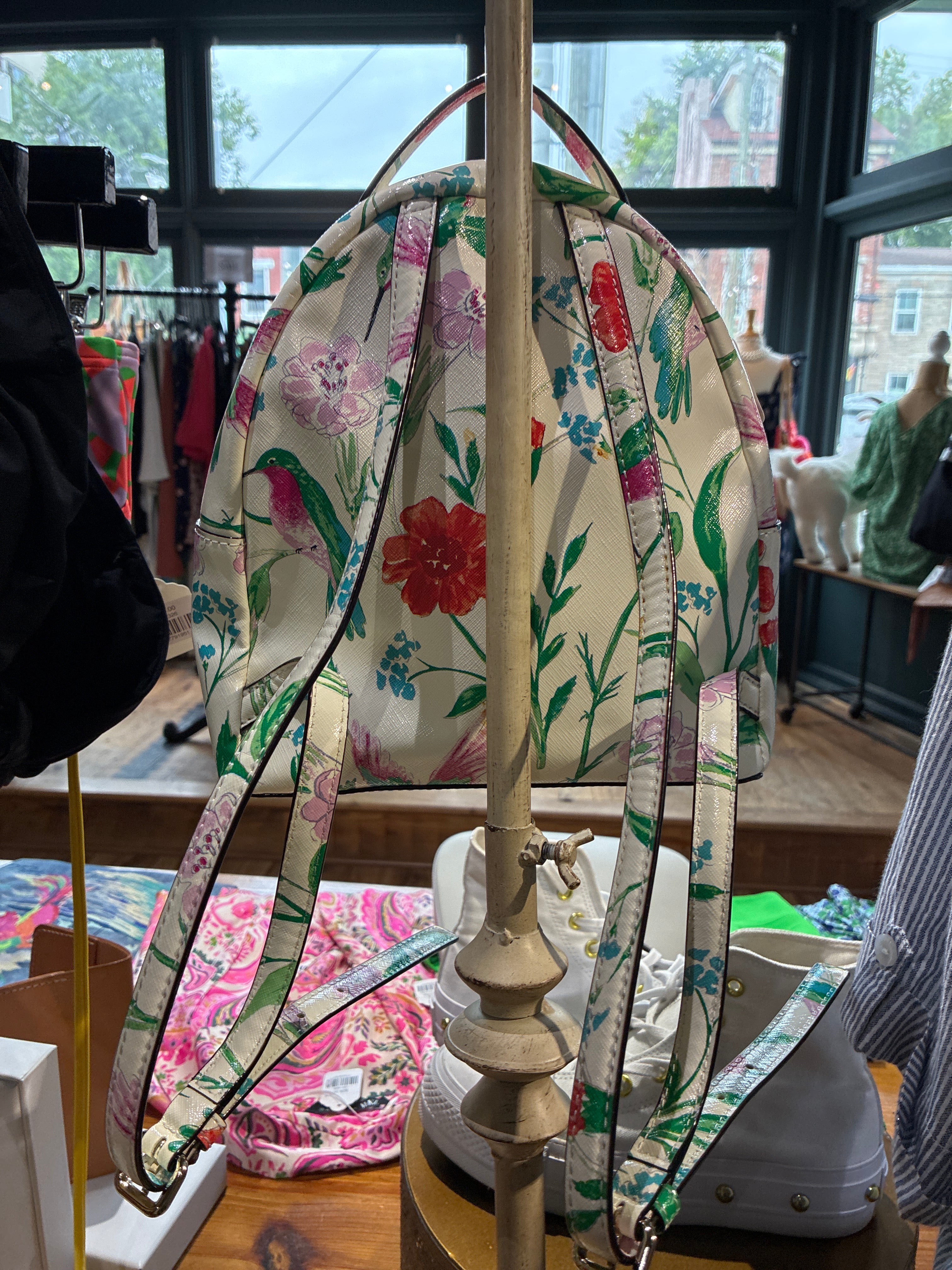Kate Spade Mini Hummingbird Floral Backpack