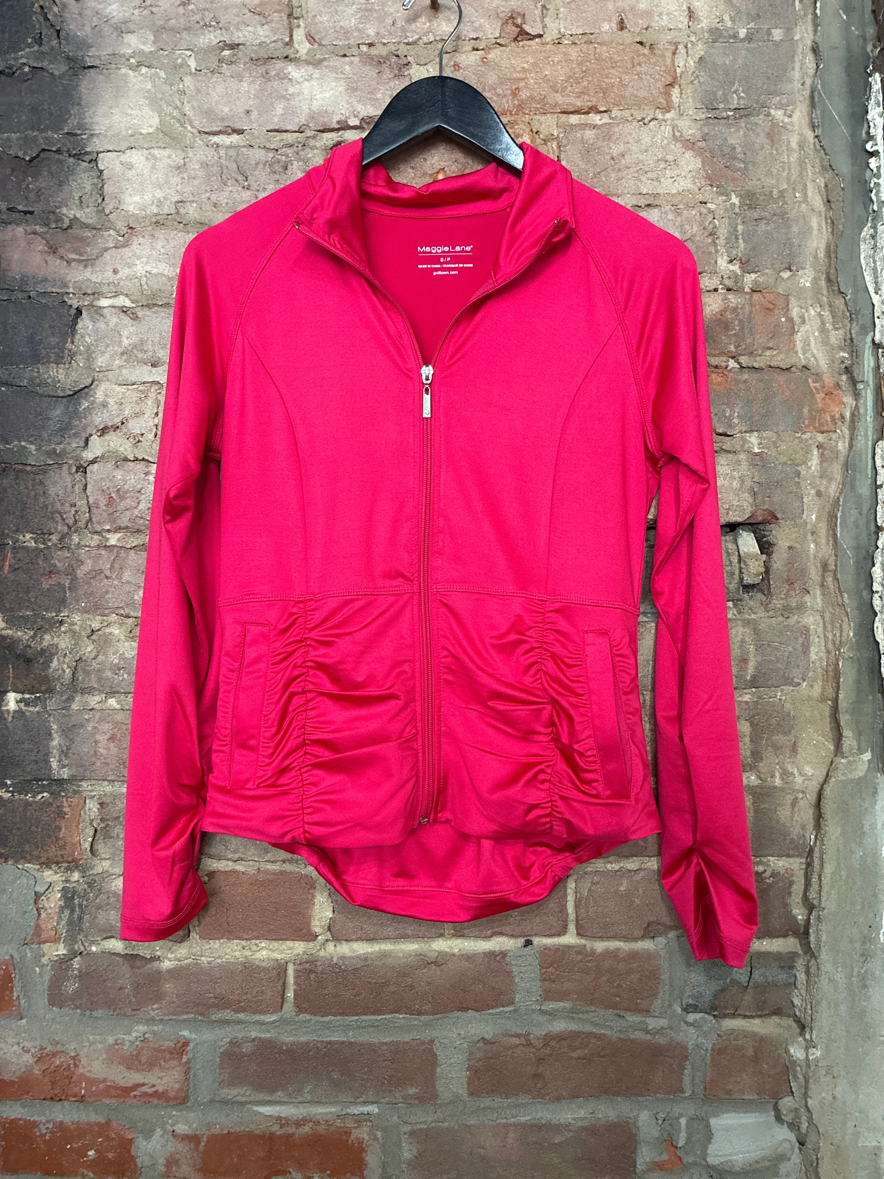 Hot Pink Maggie Lane Zip Up Jacket - S
