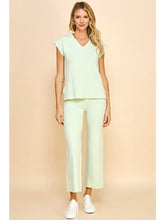 Load image into Gallery viewer, Straight Leg Sweater Pants - Mint