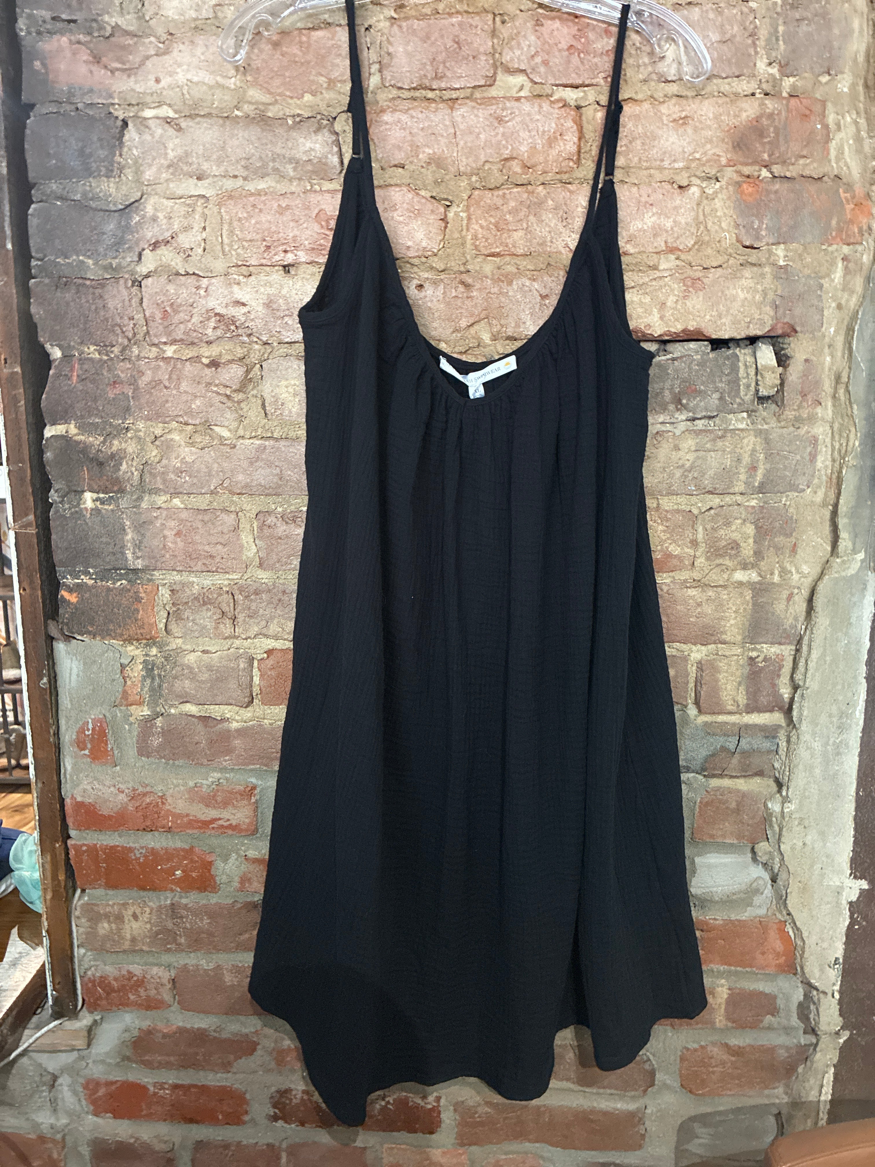 Sea & Splash Black Gauze Cover Up