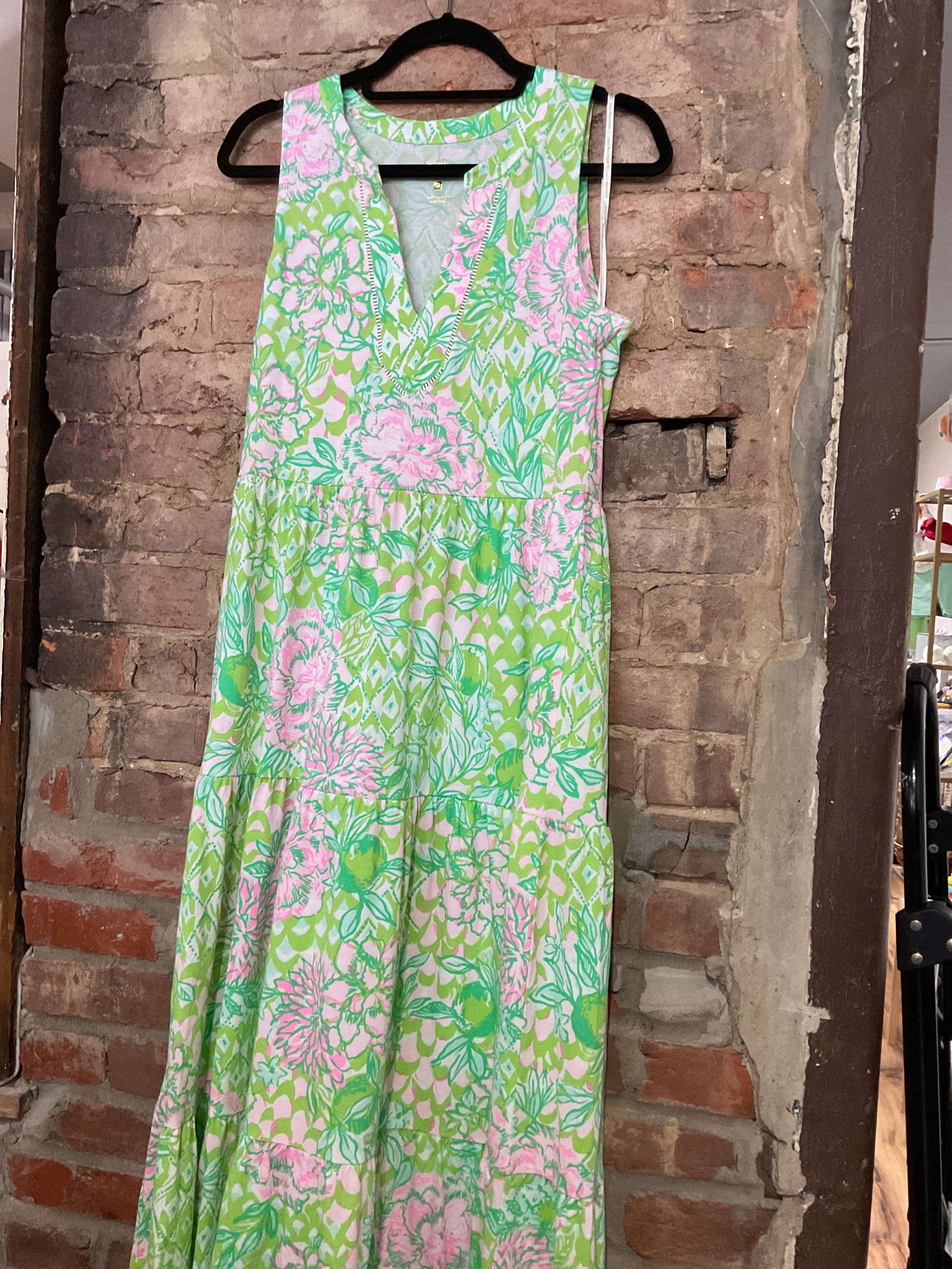 Lilly Pulitzer High Neck Tiered Maxi