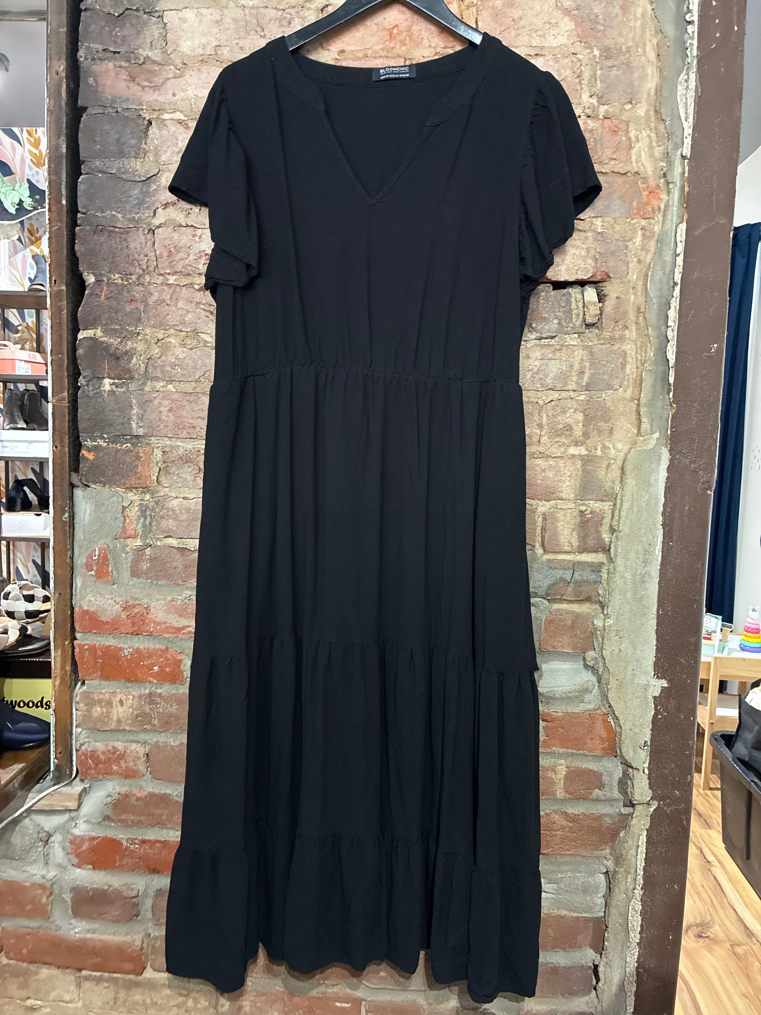 Black Midi Dress - 18/20