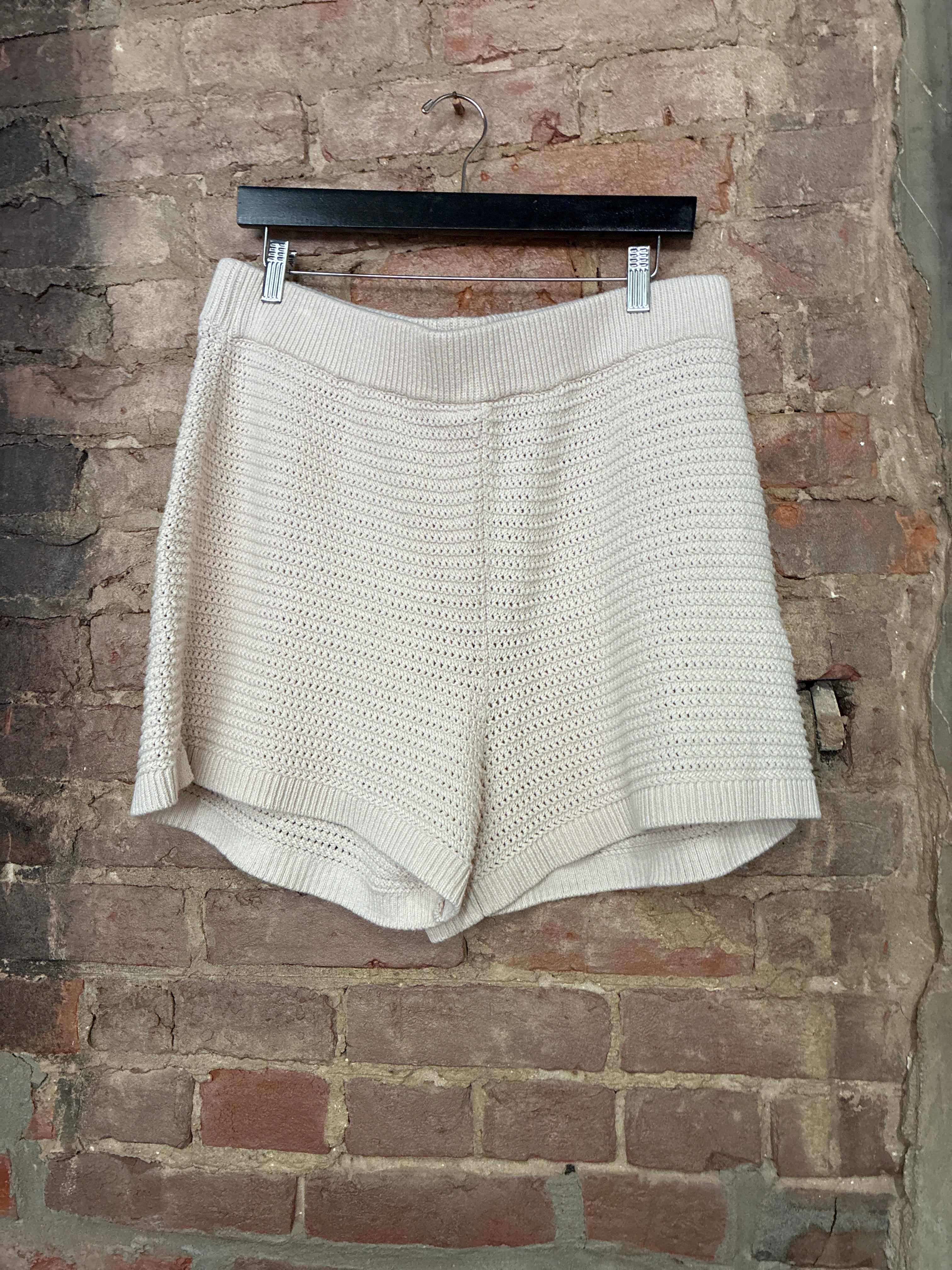 LOFT Cream Crochet Shorts - XL