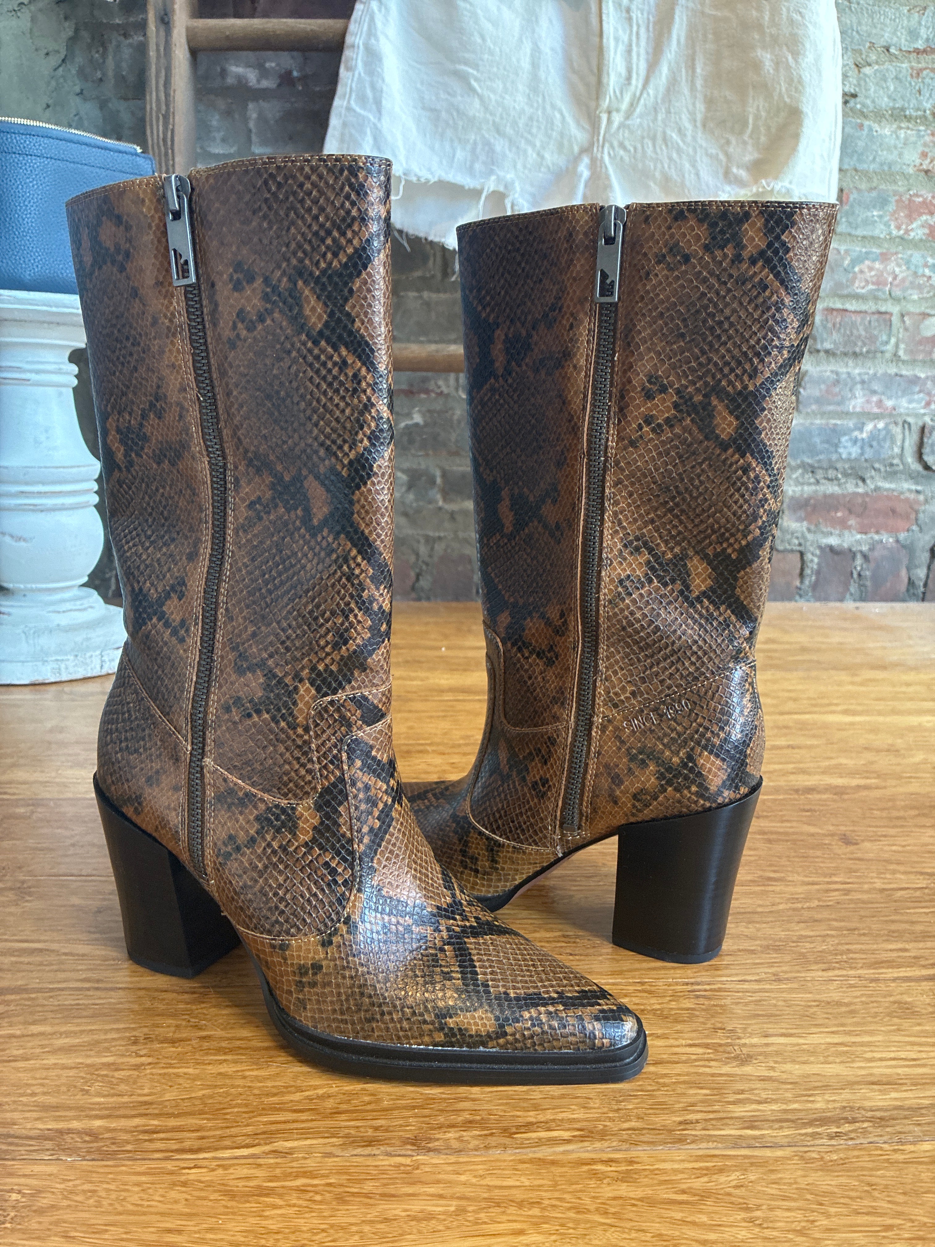 Franco Sarto Snakeskin Jaxson Boot 7