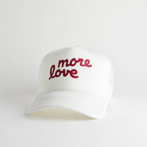 More Love Recycled Trucker Valentine's Day Hat